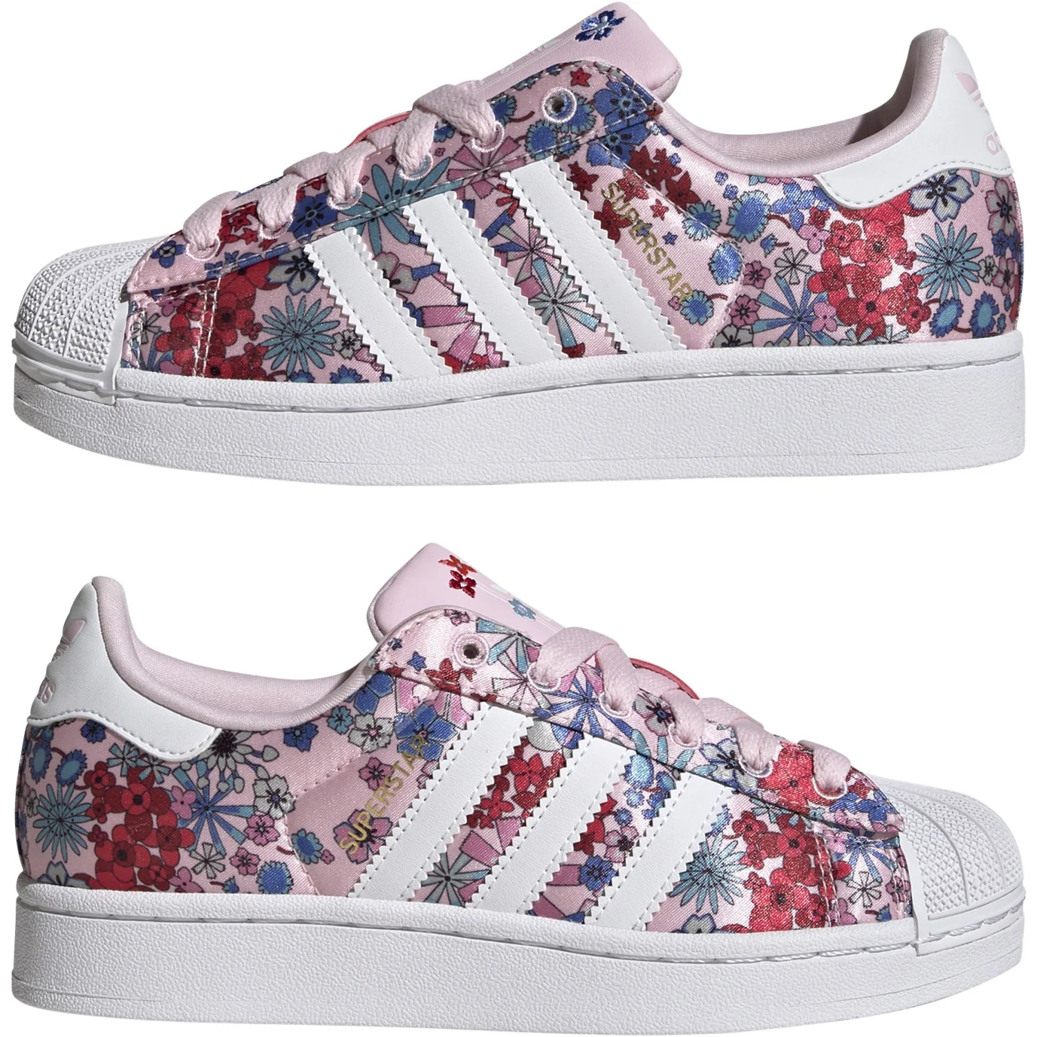 adidas Originals Clear Pink/Ftwr White/Light Pink Superstar Ii J Sneakers - Image 5