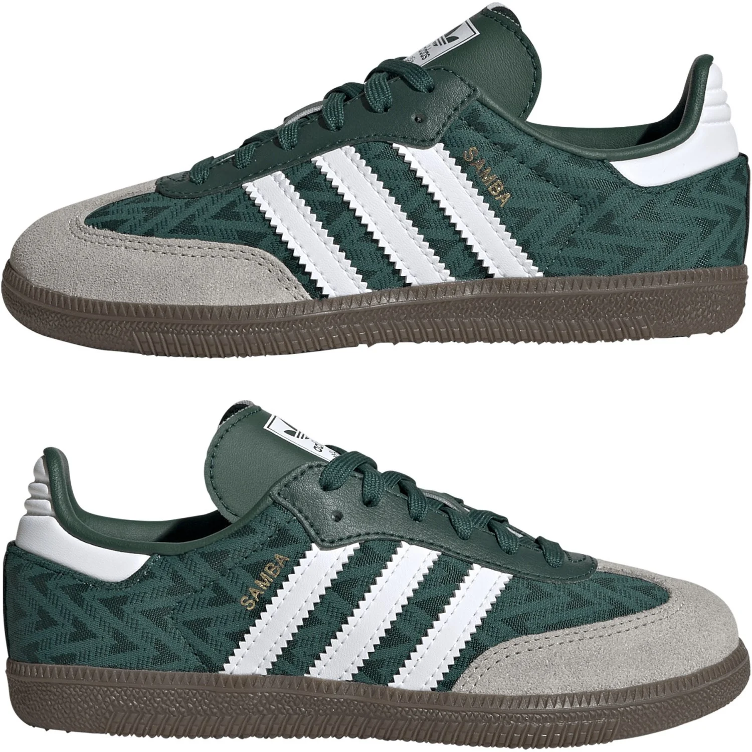 adidas Originals Collegiate Green/Ftwr White/Gum5 Samba Og C Sneakers - Image 5
