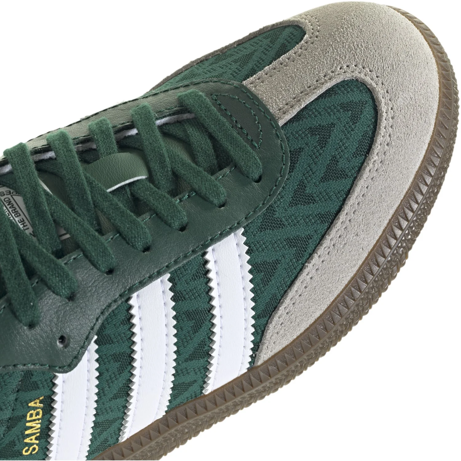 adidas Originals Collegiate Green/Ftwr White/Gum5 Samba Og J Sneakers - Image 3