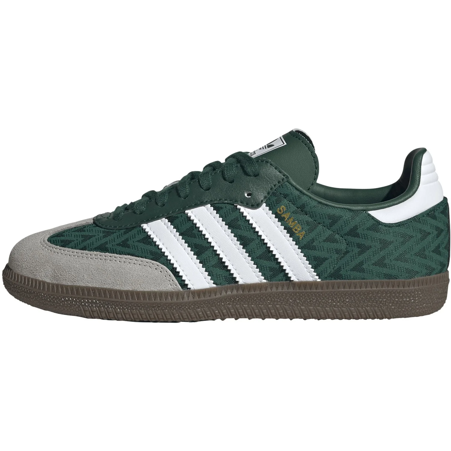 adidas Originals Collegiate Green/Ftwr White/Gum5 Samba Og J Sneakers - Image 6