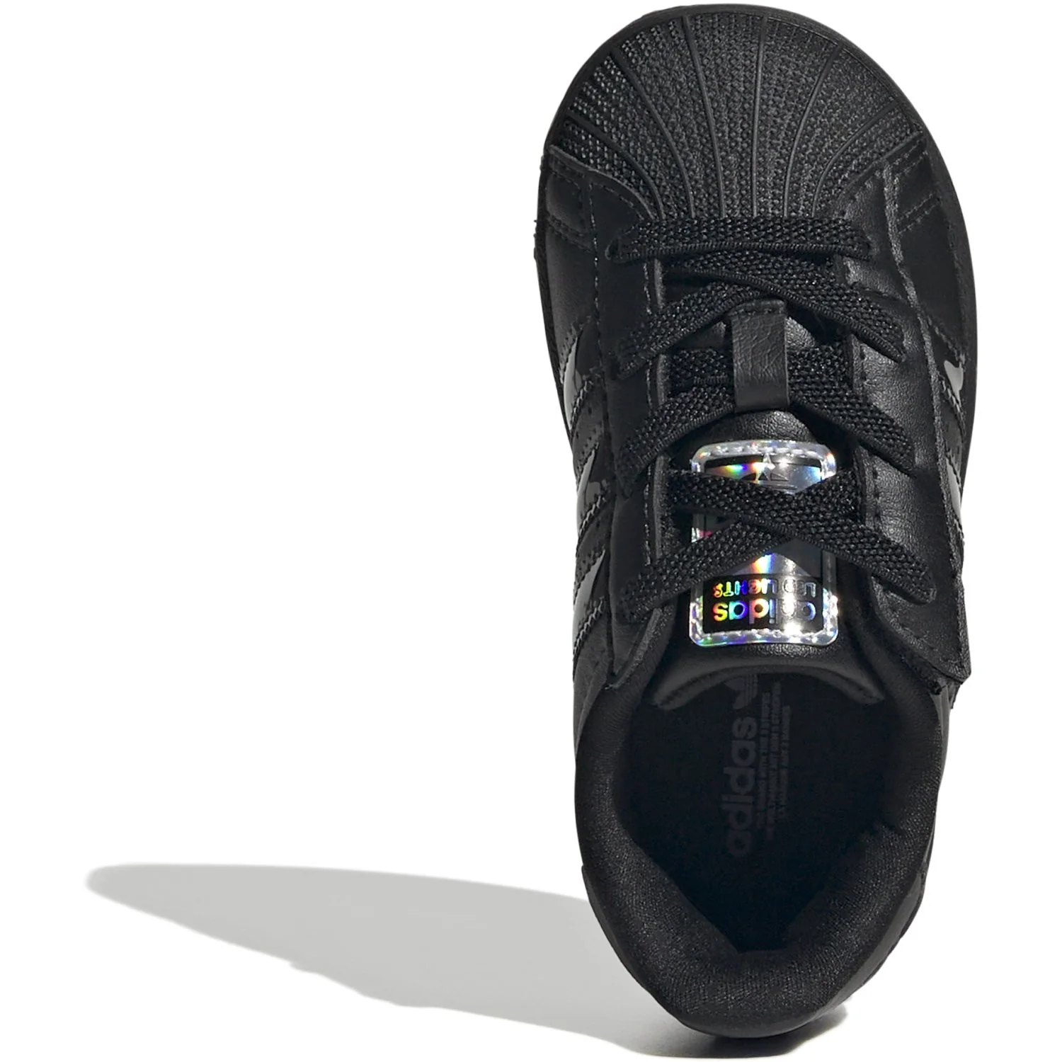 adidas Originals Core Black/Core Black/Preloved Violet Superstar Led Lights Cf El I Sneakers - Image 10