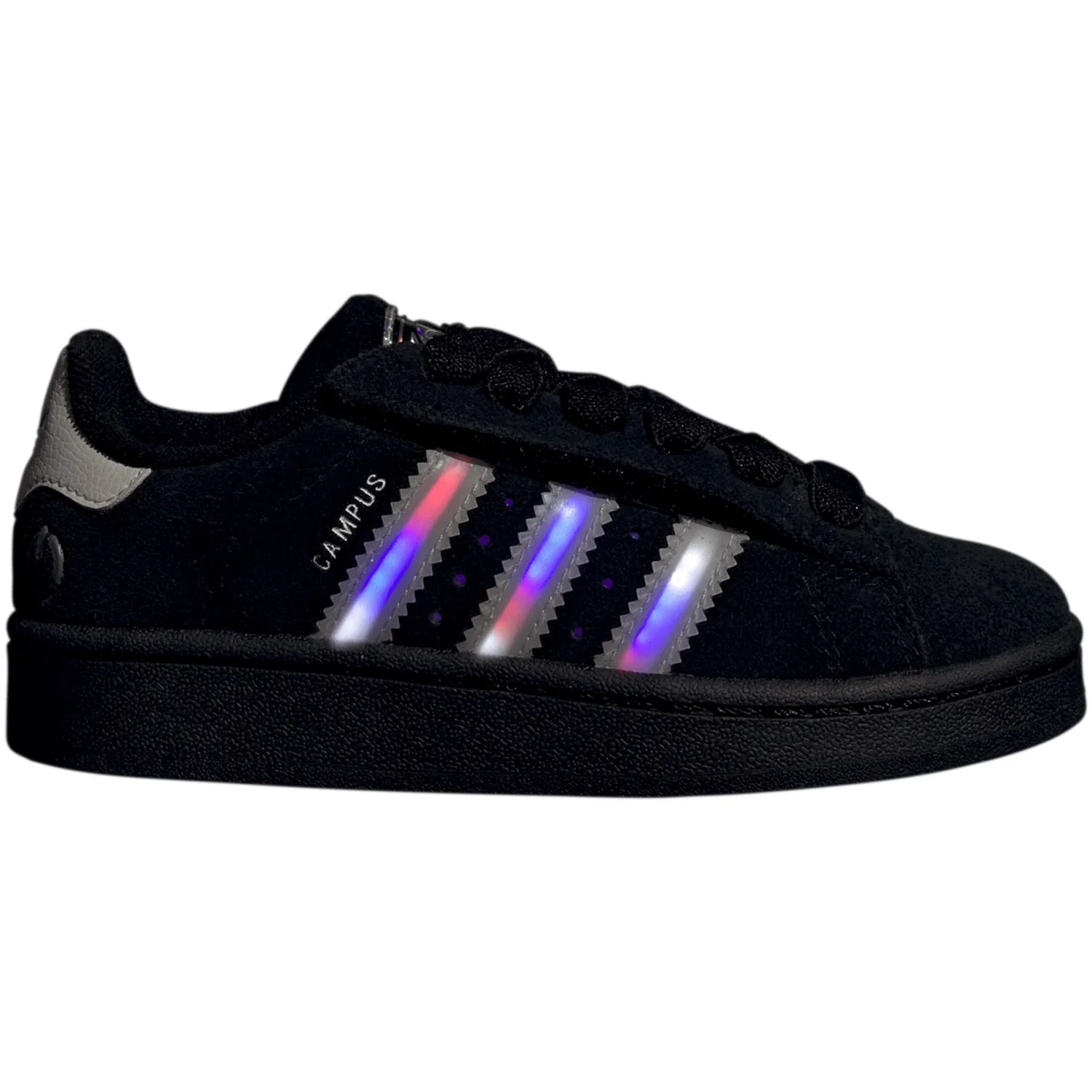 adidas Originals Core Black Ftwr White Pure Purple Campus 00S Led Lights Cf El C Sneakers - Image 7