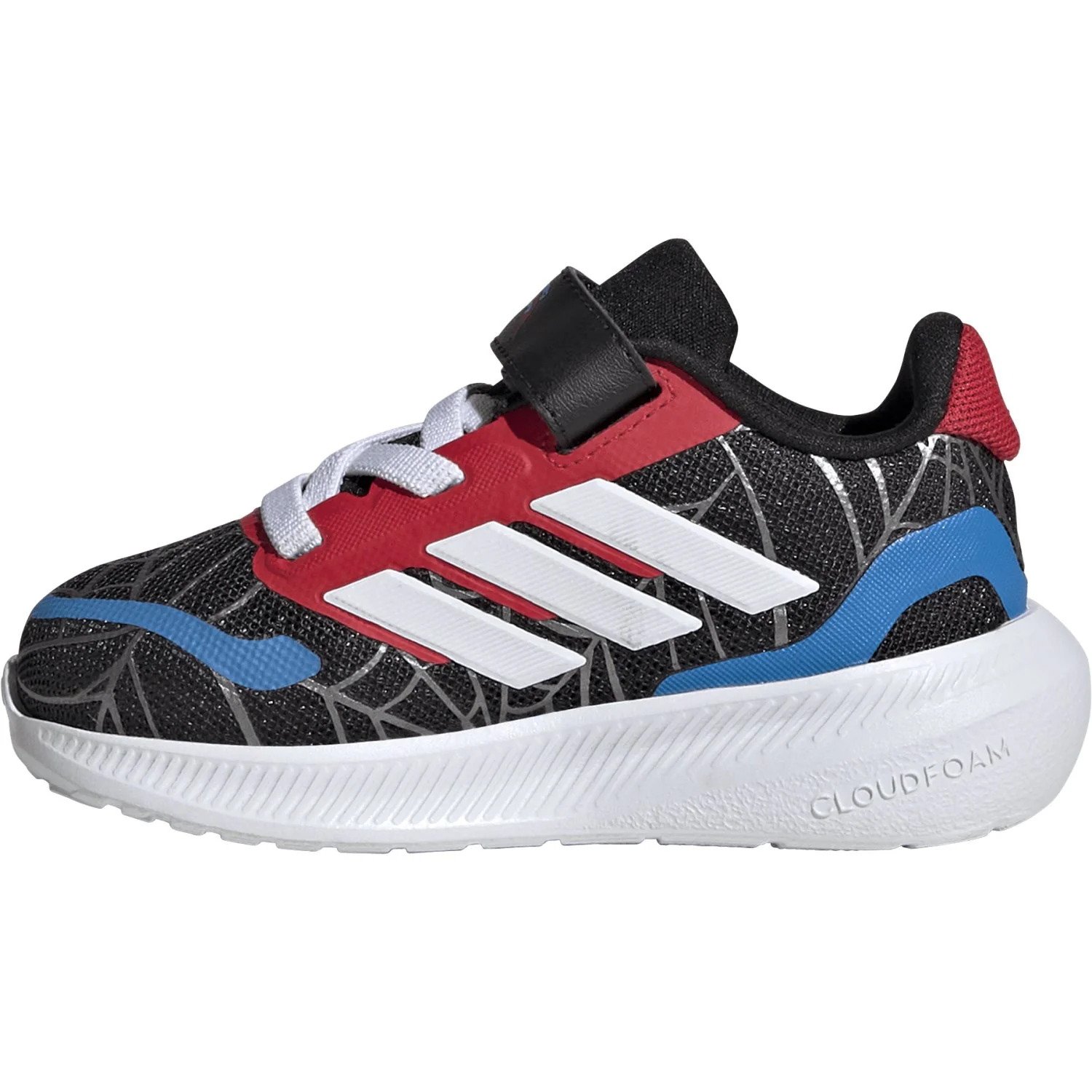 adidas Originals Core Black/Ftwr White/Pure Ruby Runfalcon Spider-Man El I Sneakers - Image 7