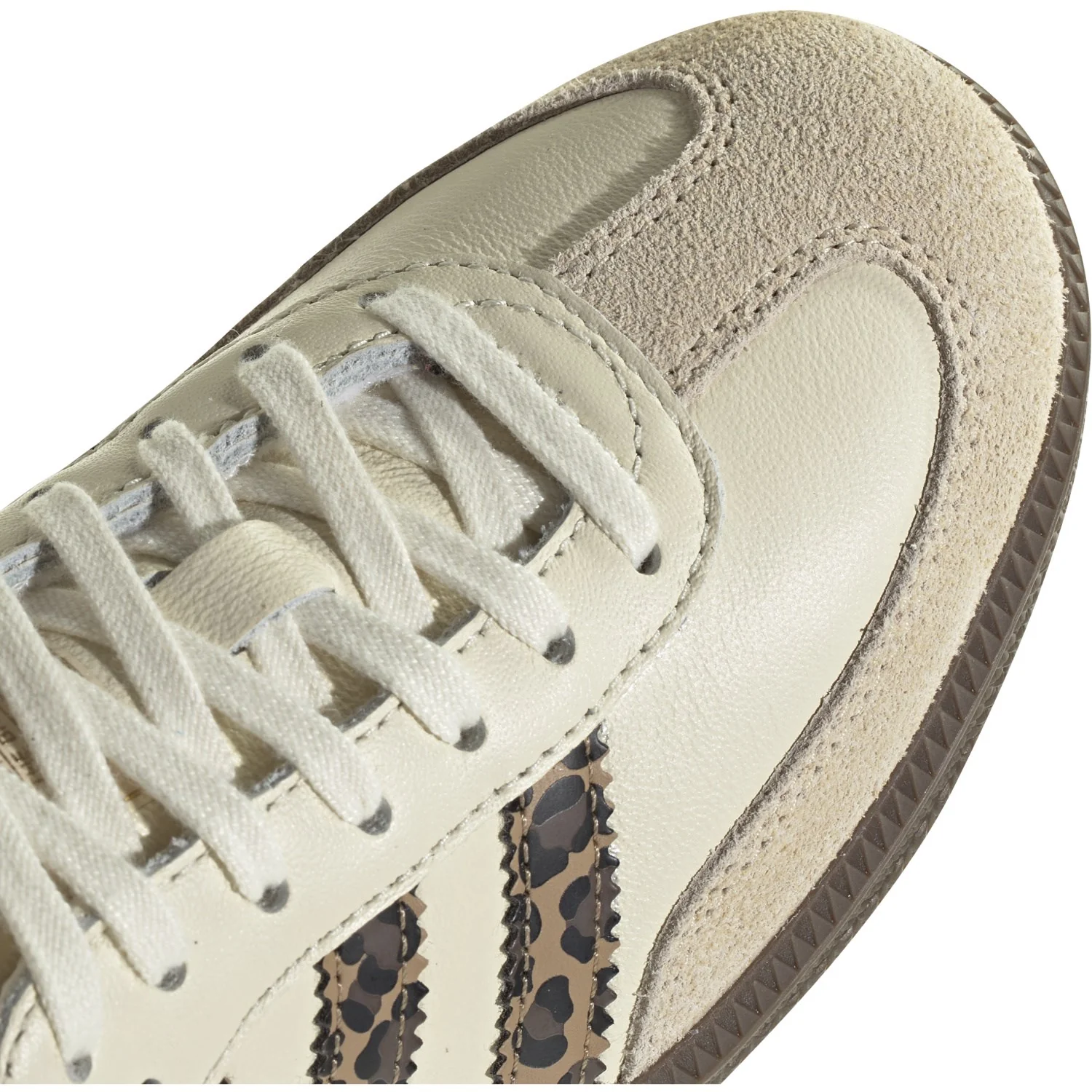 adidas Originals Cream White/Core Black/Sand Strata Samba Og J Sneakers - Image 3
