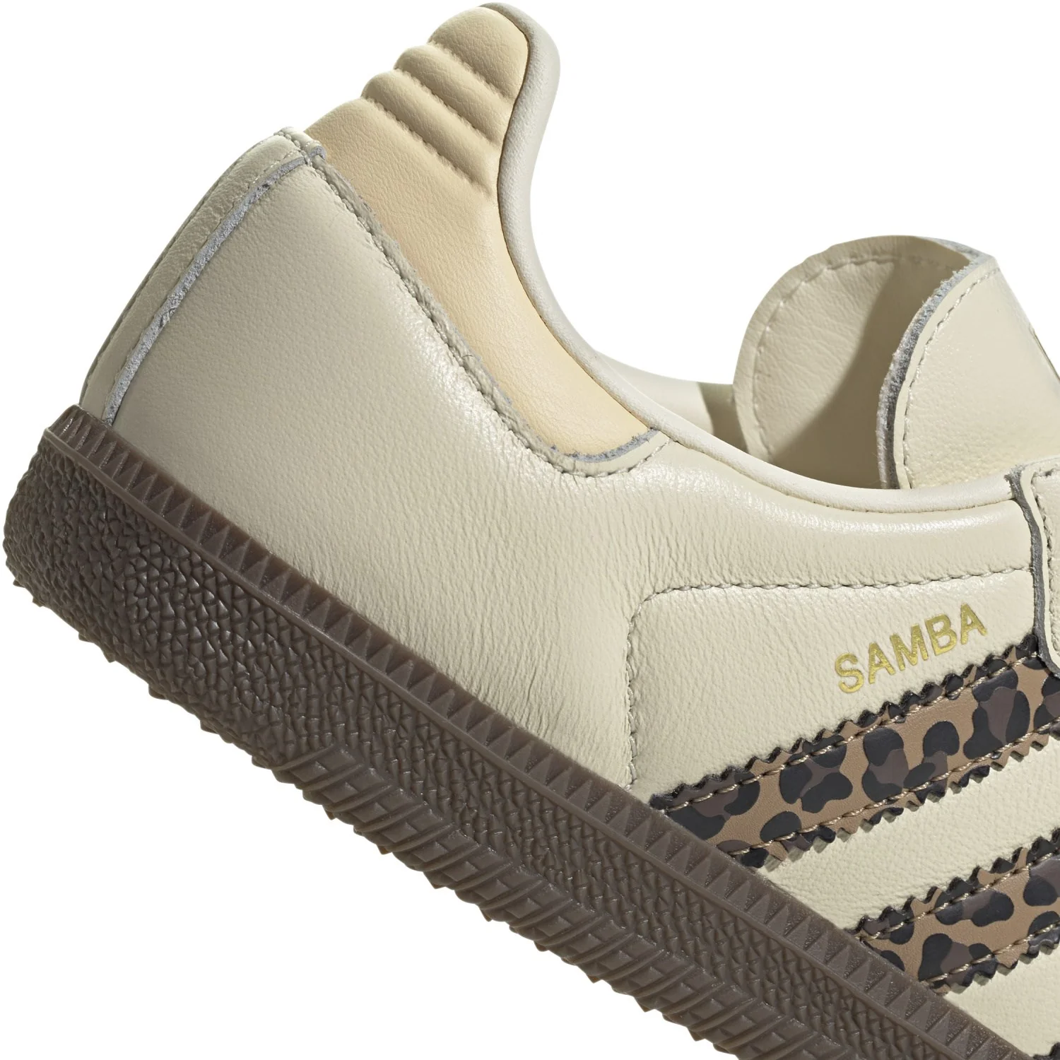 adidas Originals Cream White/Core Black/Sand Strata Samba Og J Sneakers - Image 4