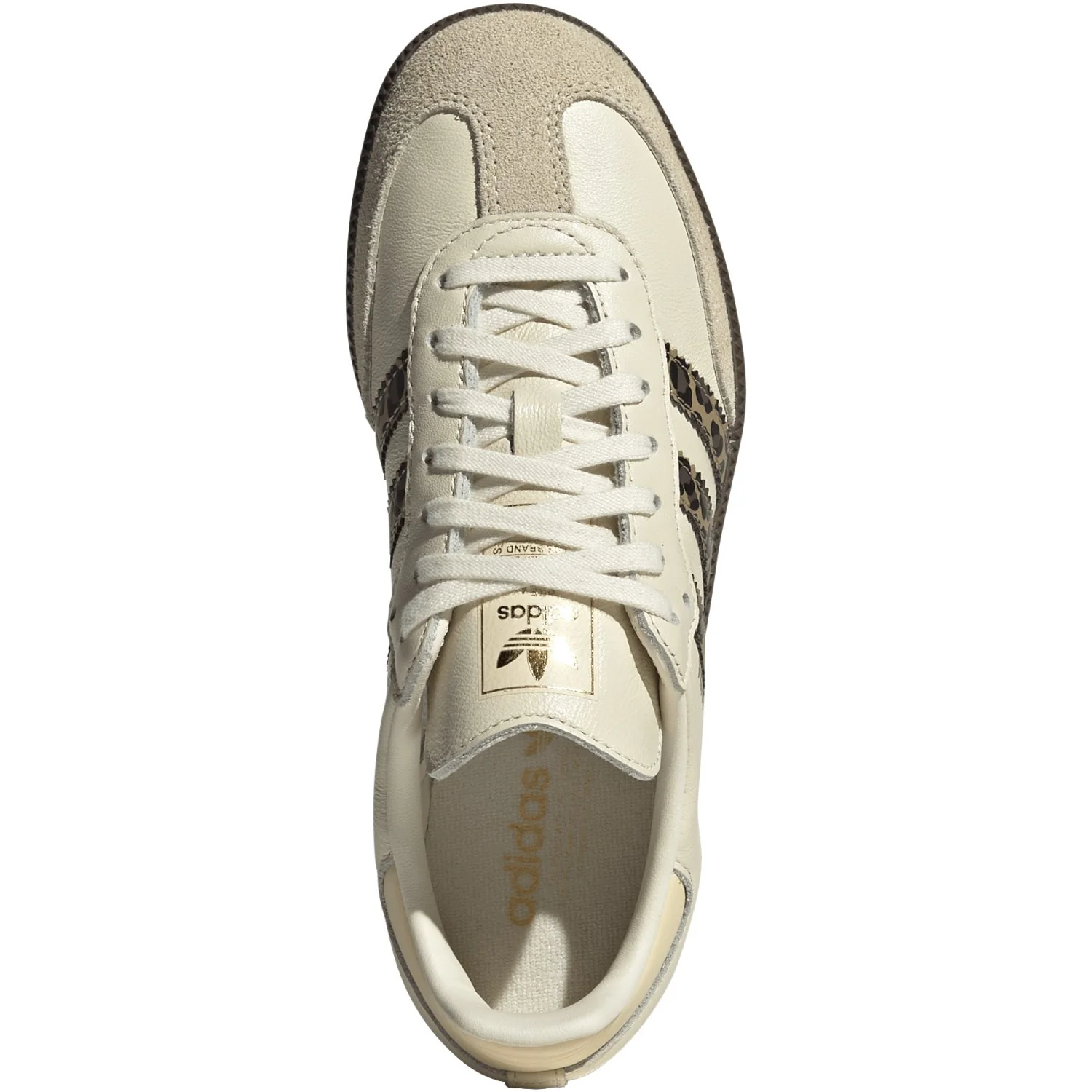 adidas Originals Cream White/Core Black/Sand Strata Samba Og J Sneakers - Image 9