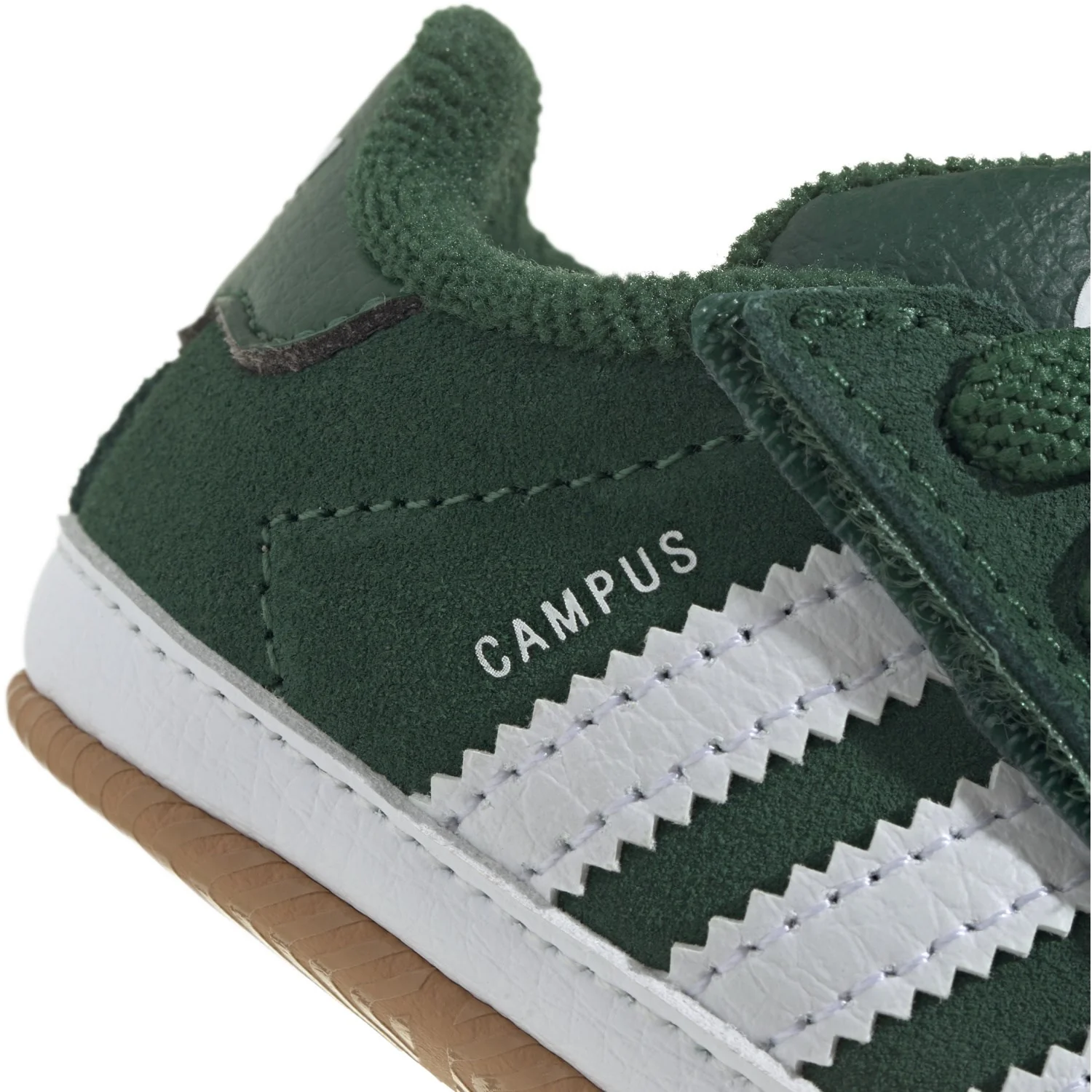 adidas Originals Dark Green/Ftwr White/Gum 2 Campus 00S Crib Sneakers - Image 4