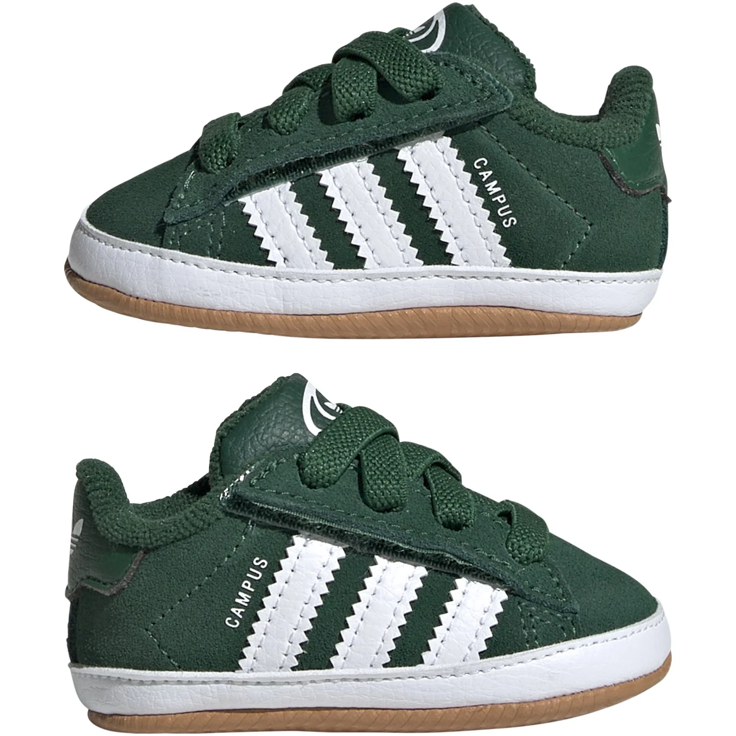 adidas Originals Dark Green/Ftwr White/Gum 2 Campus 00S Crib Sneakers - Image 5