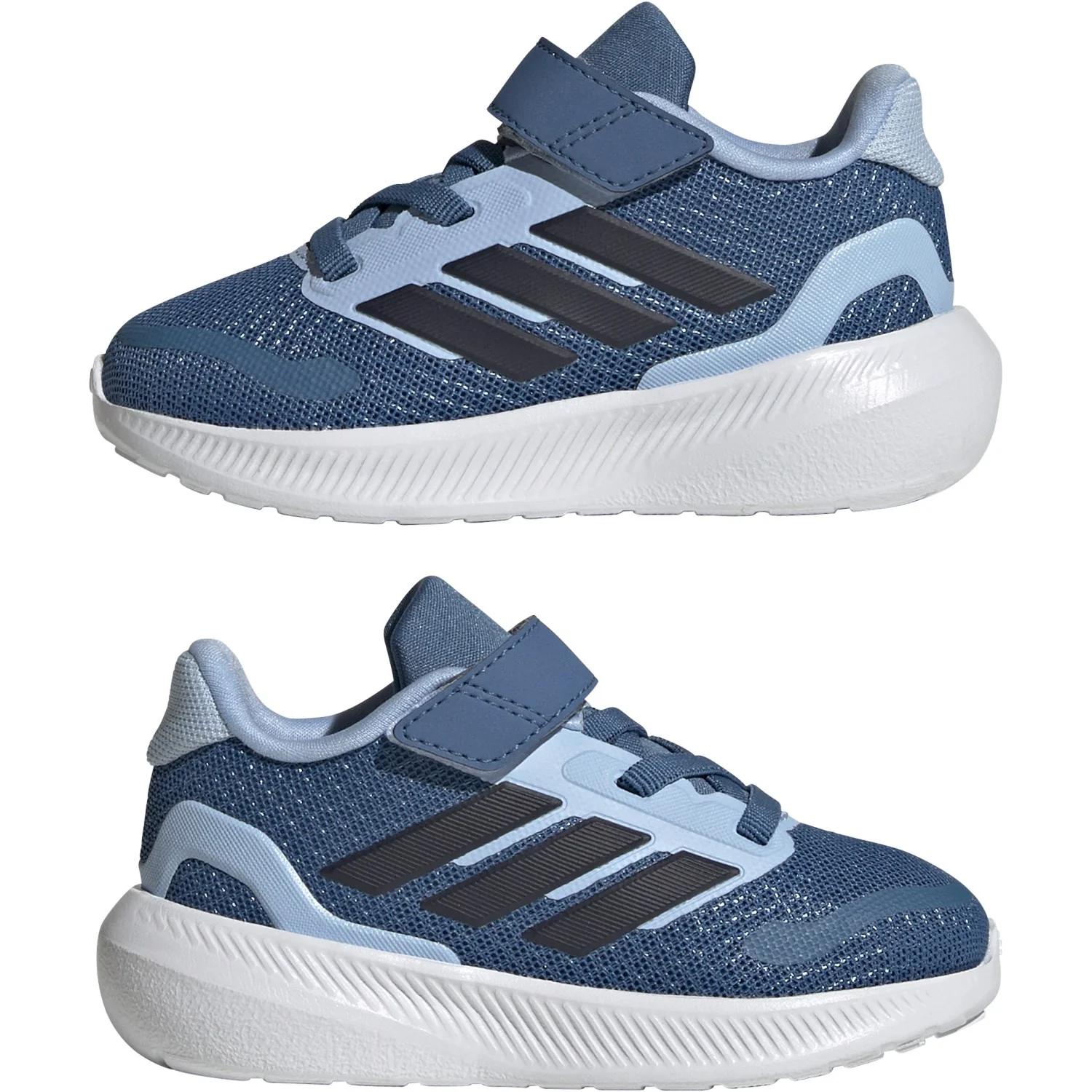 adidas Originals Dusky Ink/Legend Ink/Glow Blue Runfalcon 5 El I Sneakers - Image 11