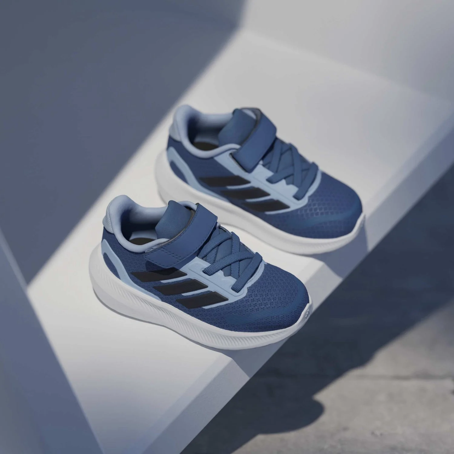 adidas Originals Dusky Ink/Legend Ink/Glow Blue Runfalcon 5 El I Sneakers - Image 6