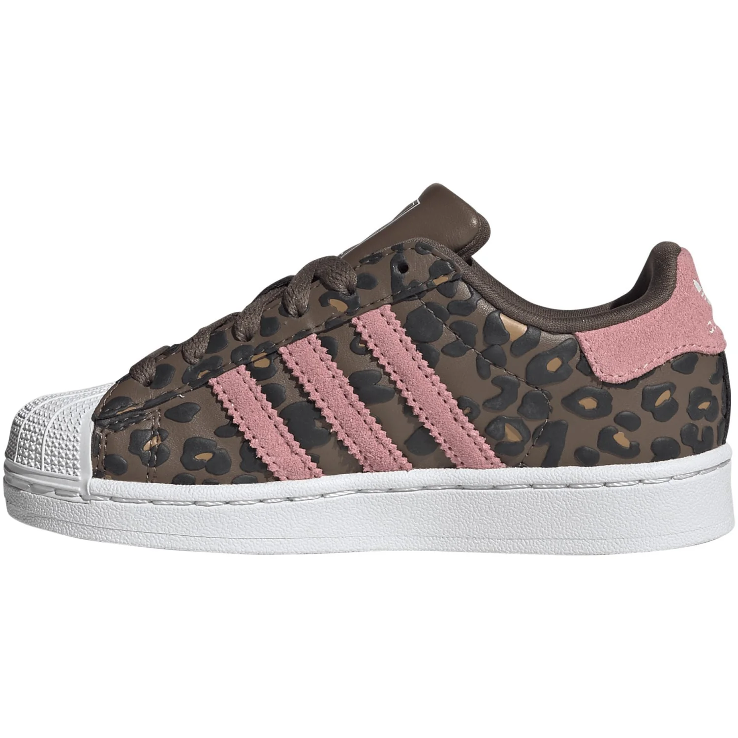 adidas Originals Earth Strata Glow Pink Core Black Superstar Ii C Sneakers - Image 5