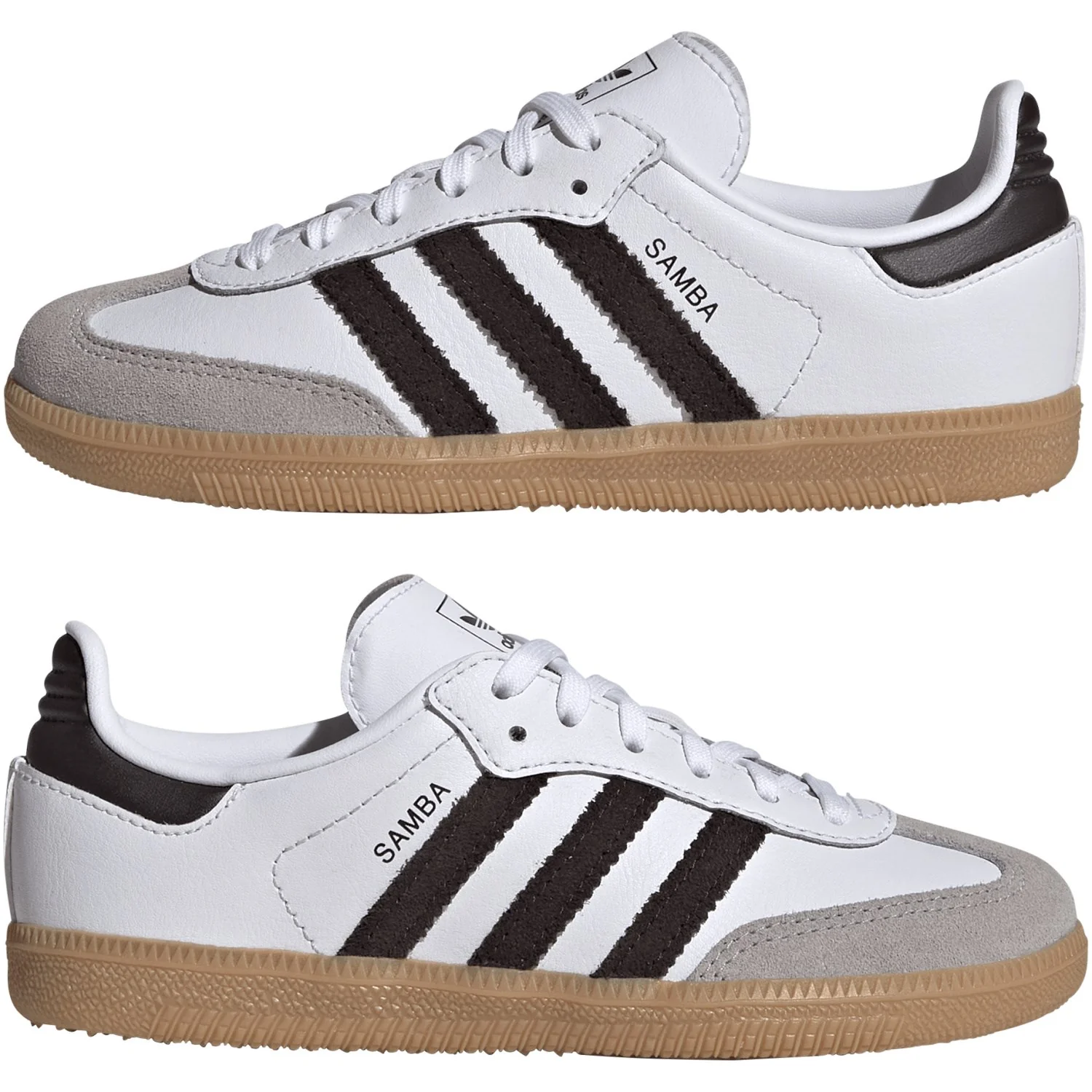 adidas Originals Ftwr White/Aurora Coffee/Gum 3 Samba Og C Sneakers - Image 5