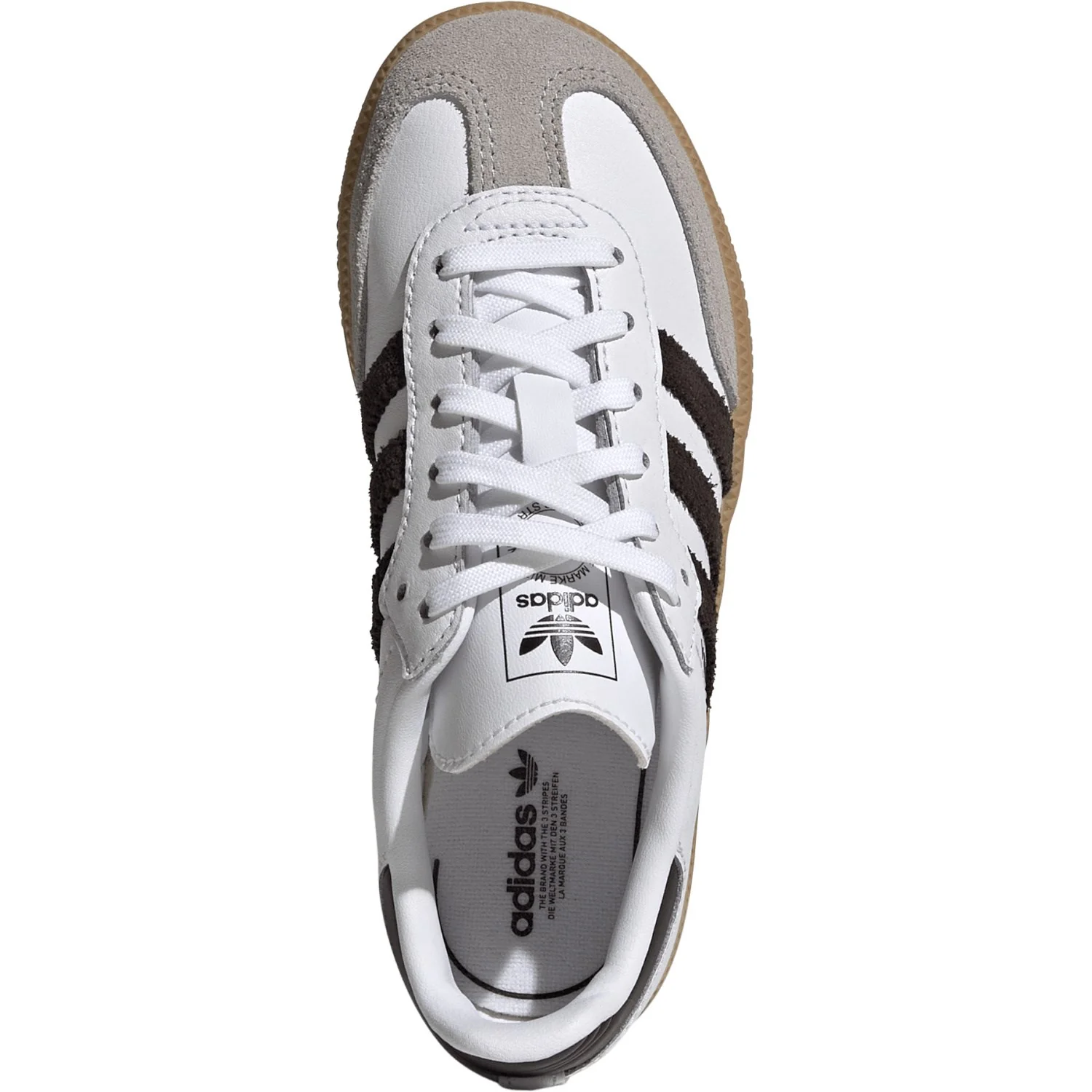 adidas Originals Ftwr White/Aurora Coffee/Gum 3 Samba Og C Sneakers - Image 9