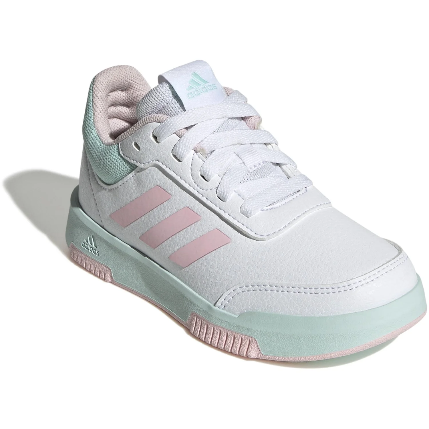 adidas Originals Ftwr White/Clear Pink/Semi Flash Aqua Tensaur Sport 2.0 K Sneakers - Image 2