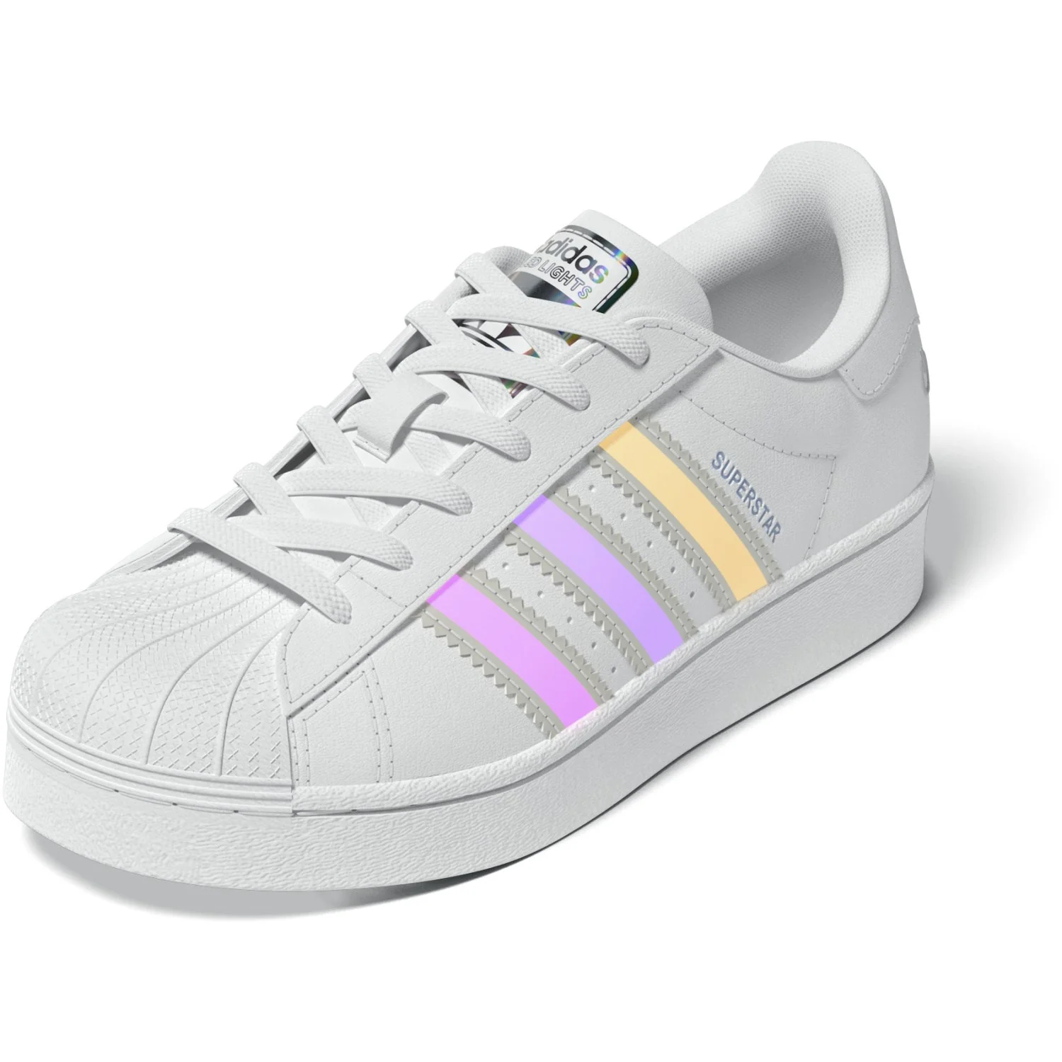 adidas Originals Ftwr White/Ftwr White/Ftwr White Superstar Led Lights Cf El C Sneakers - Image 6