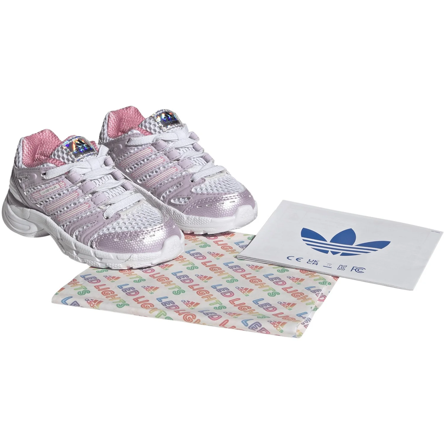 adidas Originals Ftwr White Ice Lavender Bliss Pink Adistar Control 5 Led El I Sneakers - Image 3