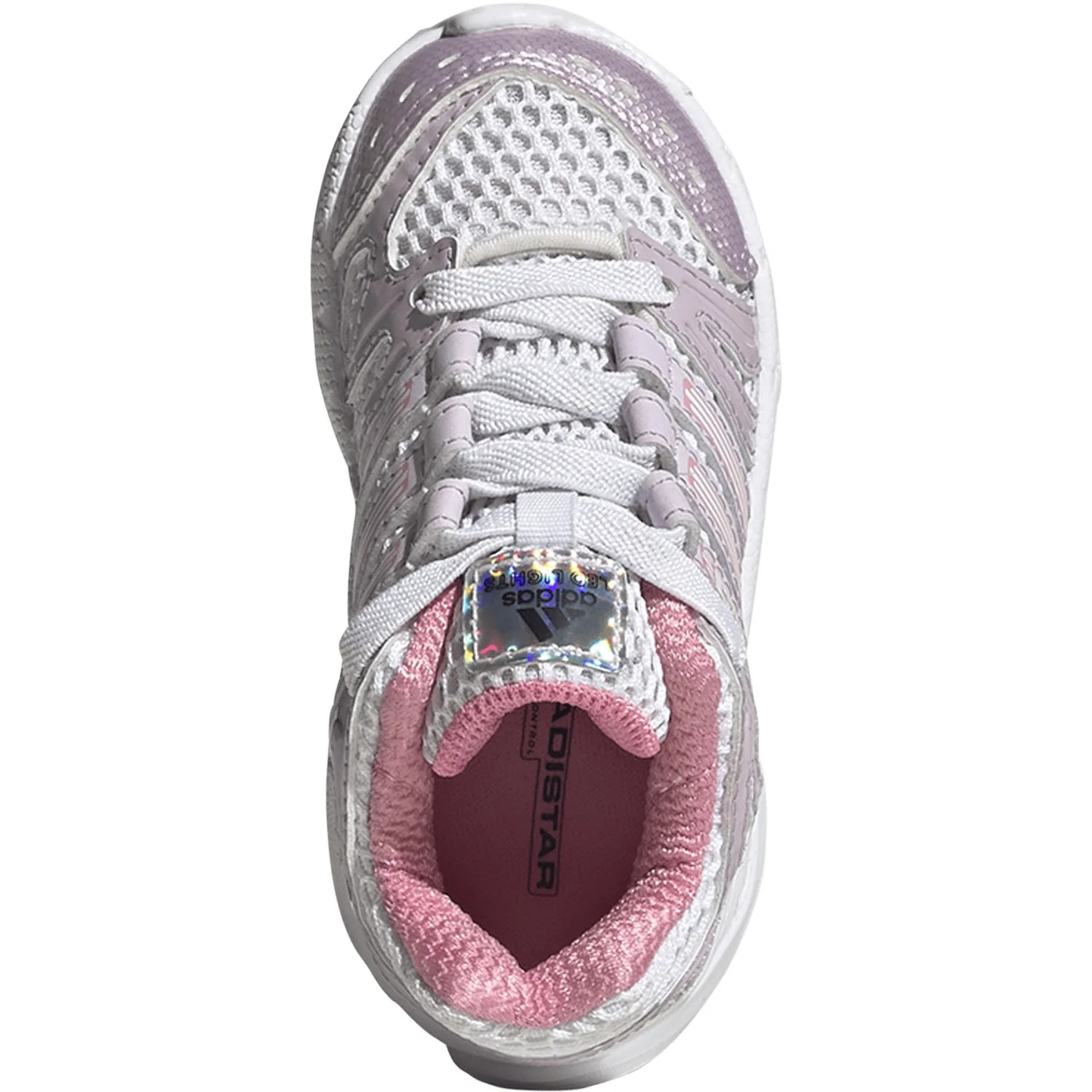 adidas Originals Ftwr White Ice Lavender Bliss Pink Adistar Control 5 Led El I Sneakers - Image 9