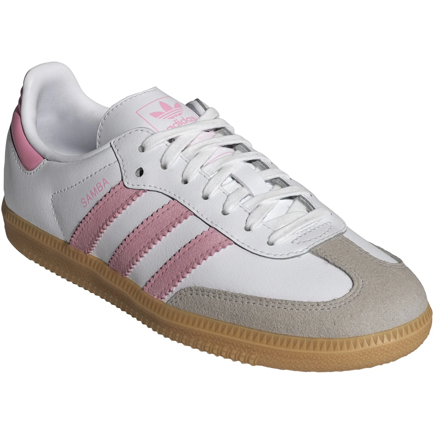 adidas Originals Ftwr White/Light Pink/Gum 3 Samba Og J Sneakers - Image 2