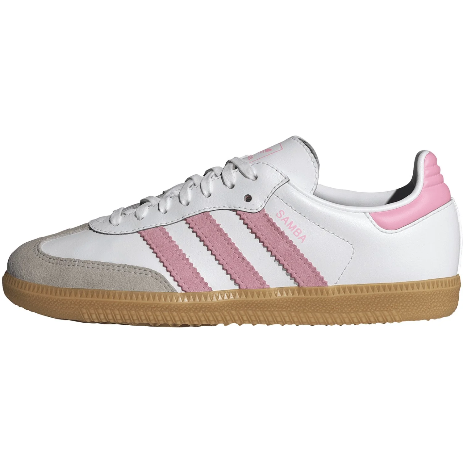adidas Originals Ftwr White/Light Pink/Gum 3 Samba Og J Sneakers - Image 6