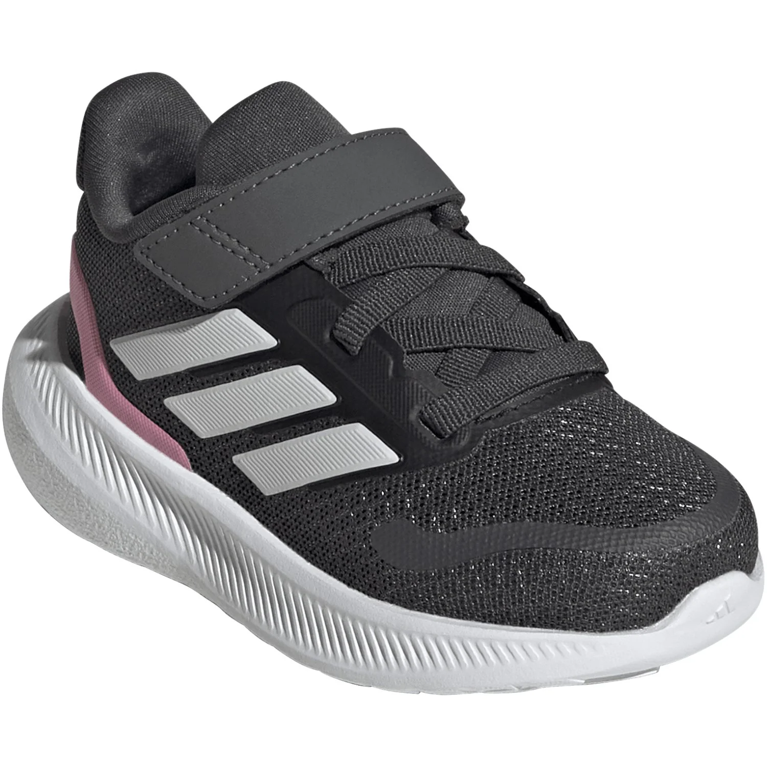 adidas Originals Grey Six/Crystal White/Bliss Pink Runfalcon 5 El I Sneakers - Image 2