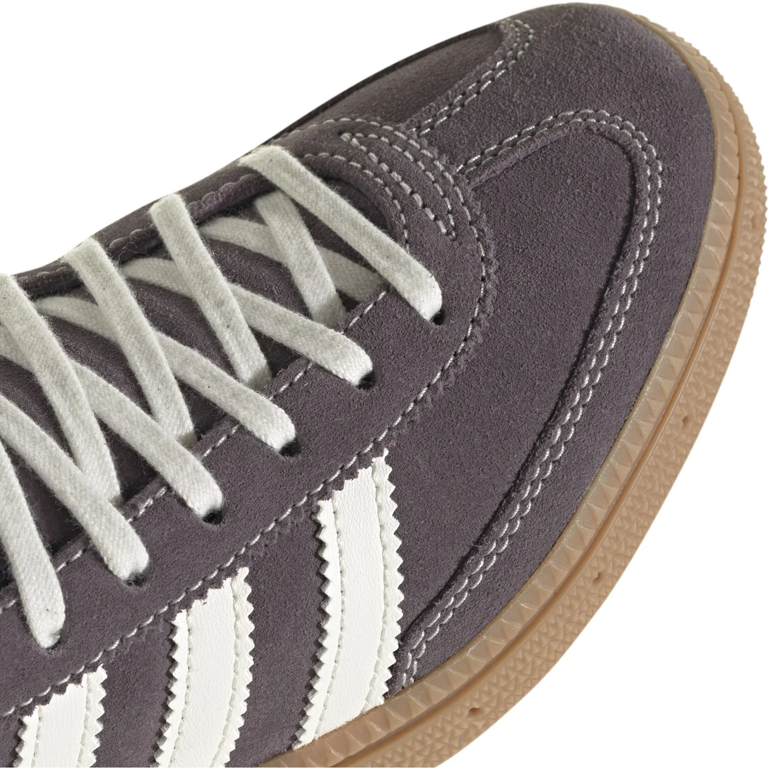 adidas Originals Grey Strata Off White Gum4 Handball Spezial J Sneakers - Image 3