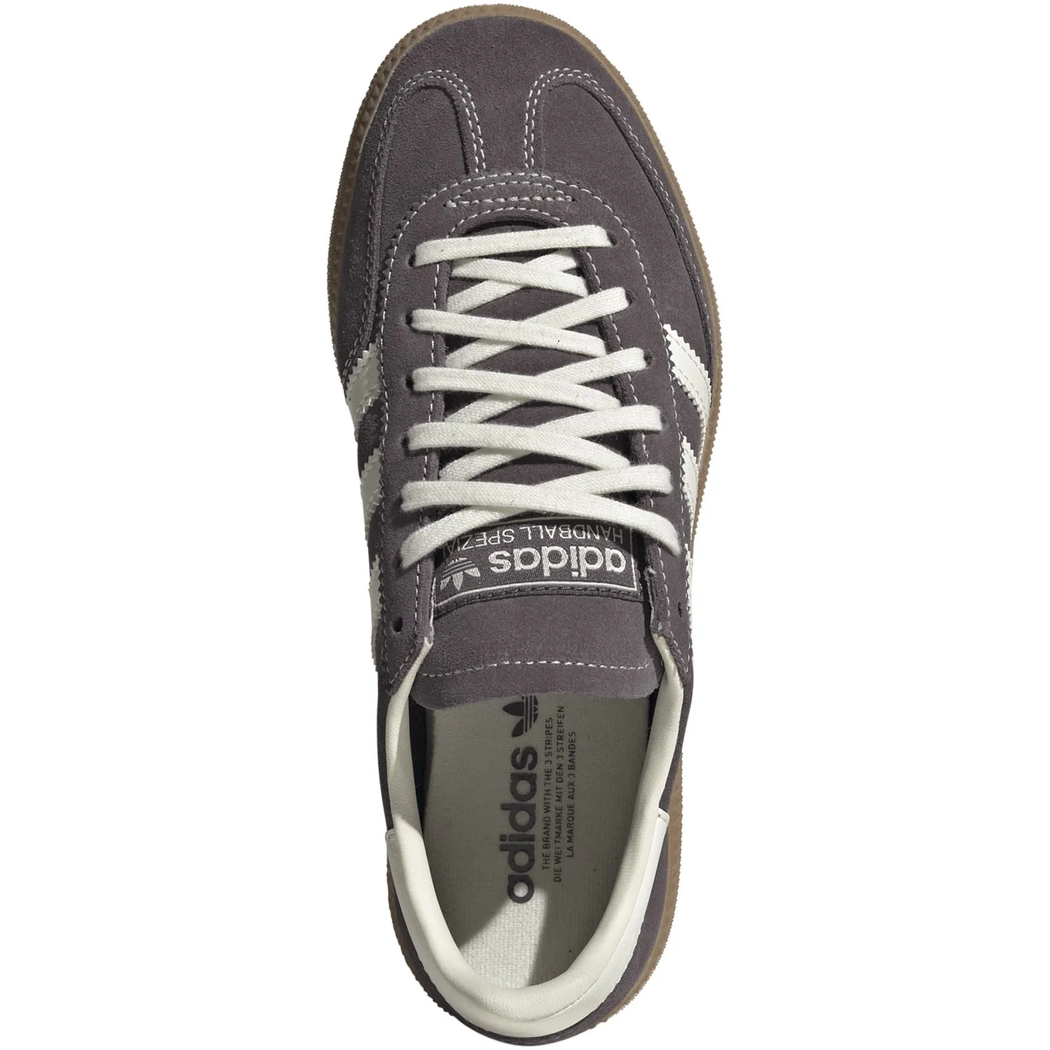 adidas Originals Grey Strata Off White Gum4 Handball Spezial J Sneakers - Image 7