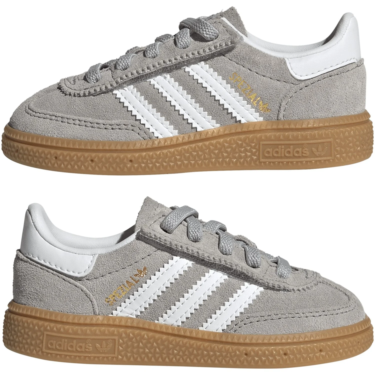 adidas Originals Grey Two/Ftwr White/Gum 3 Handball Spezial Cf El I Sneakers - Image 6
