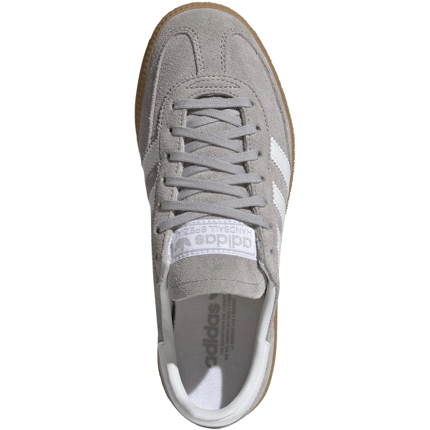 adidas Originals Grey Two Ftwr White Gum 3 Handball Spezial J Sneakers - Image 9