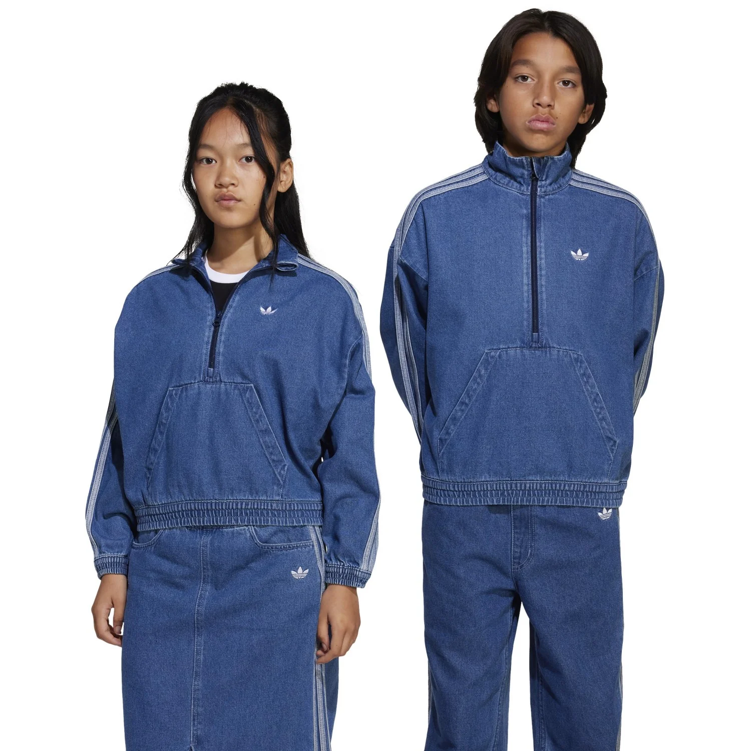 adidas Originals Medium Blue Denim Jakke - Image 2