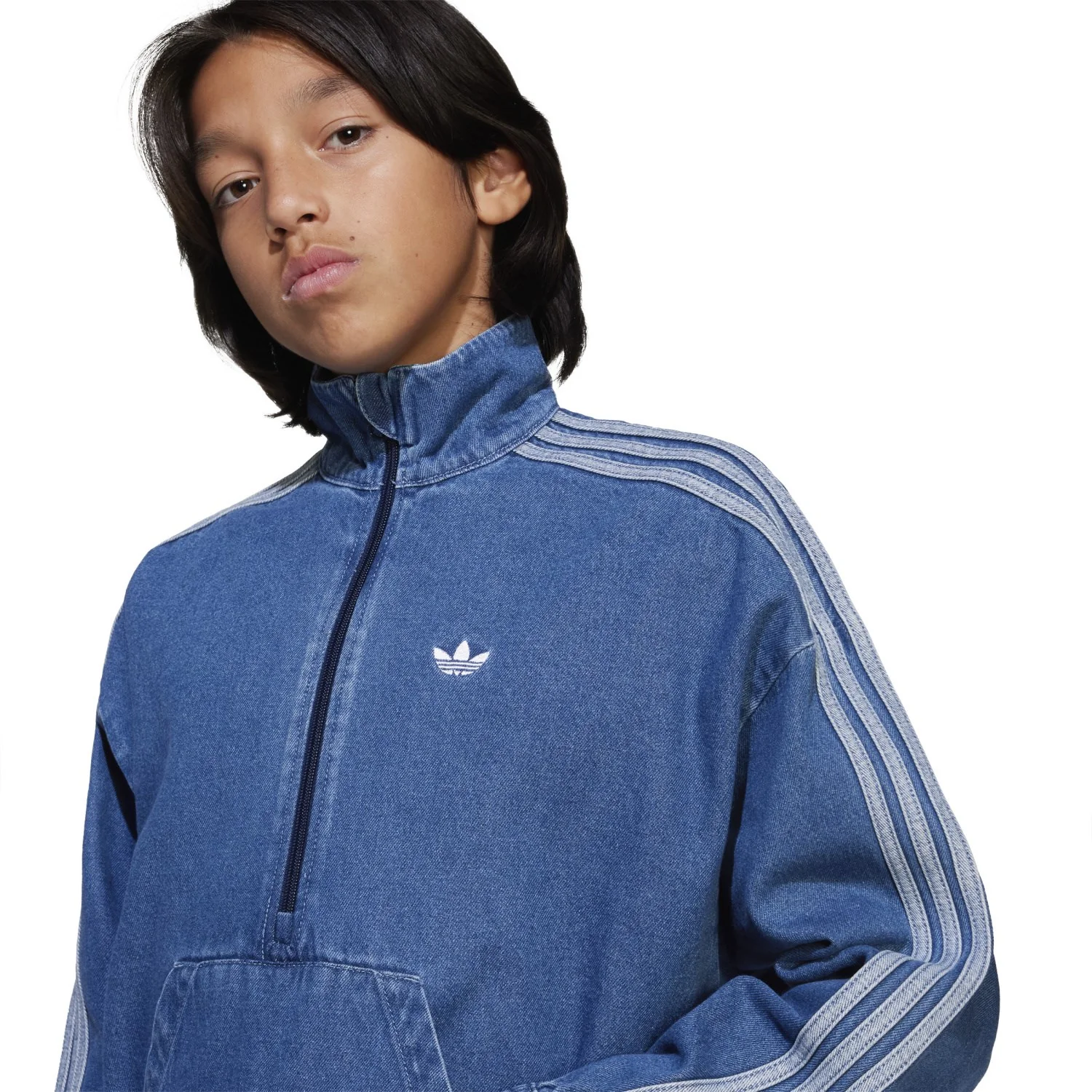 adidas Originals Medium Blue Denim Jakke - Image 4