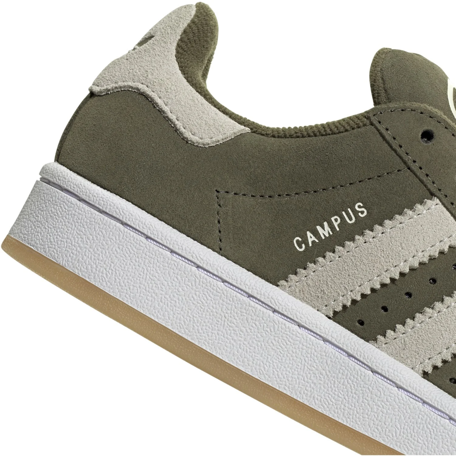 adidas Originals Medium Dark Khaki/Off White/Ftwr White Campus 00S J Sneakers - Image 4