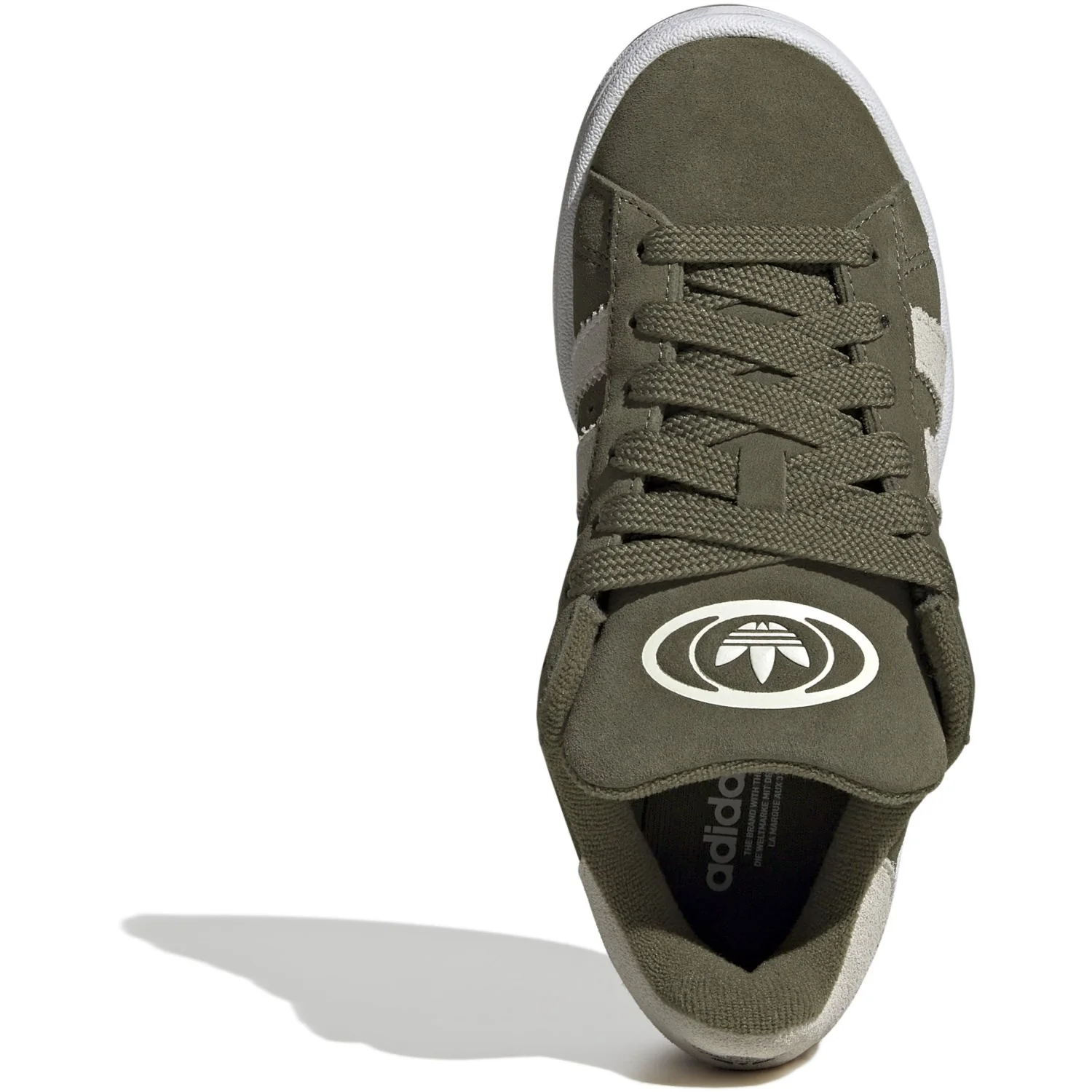 adidas Originals Medium Dark Khaki/Off White/Ftwr White Campus 00S J Sneakers - Image 7
