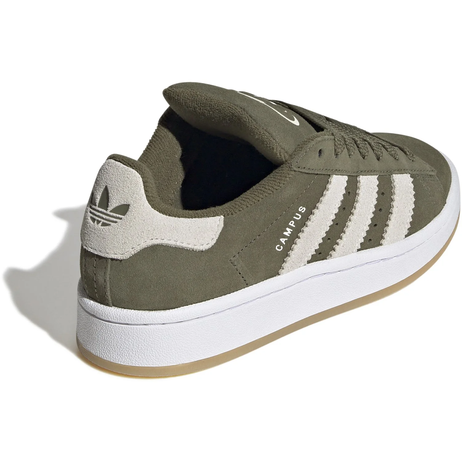 adidas Originals Medium Dark Khaki/Off White/Ftwr White Campus 00S J Sneakers - Image 9