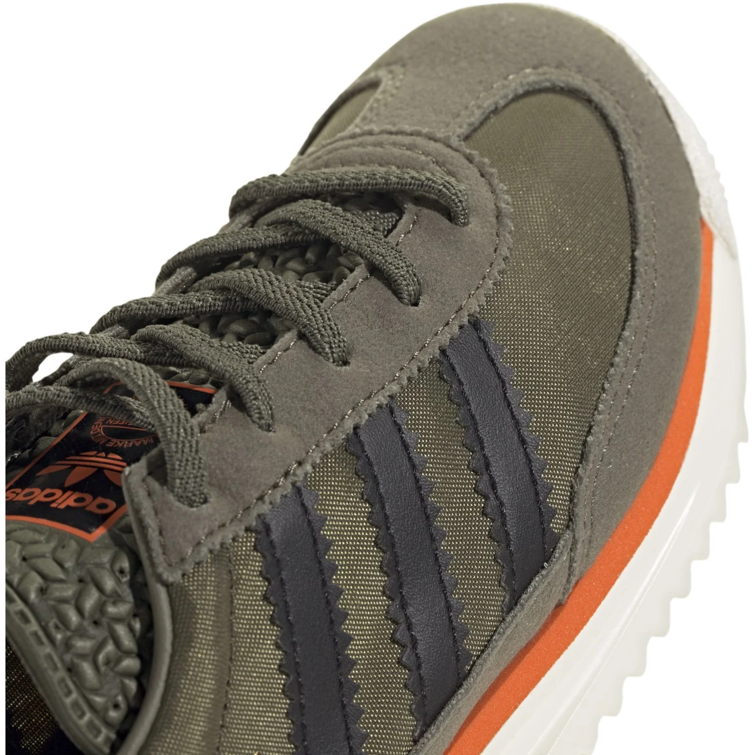 adidas Originals Olive Strata/Core Black/Pure Orange Sl 72 Rs El C Sneakers - Image 3