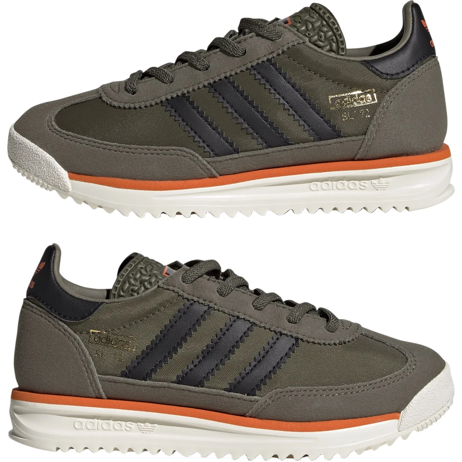 adidas Originals Olive Strata/Core Black/Pure Orange Sl 72 Rs El C Sneakers - Image 5