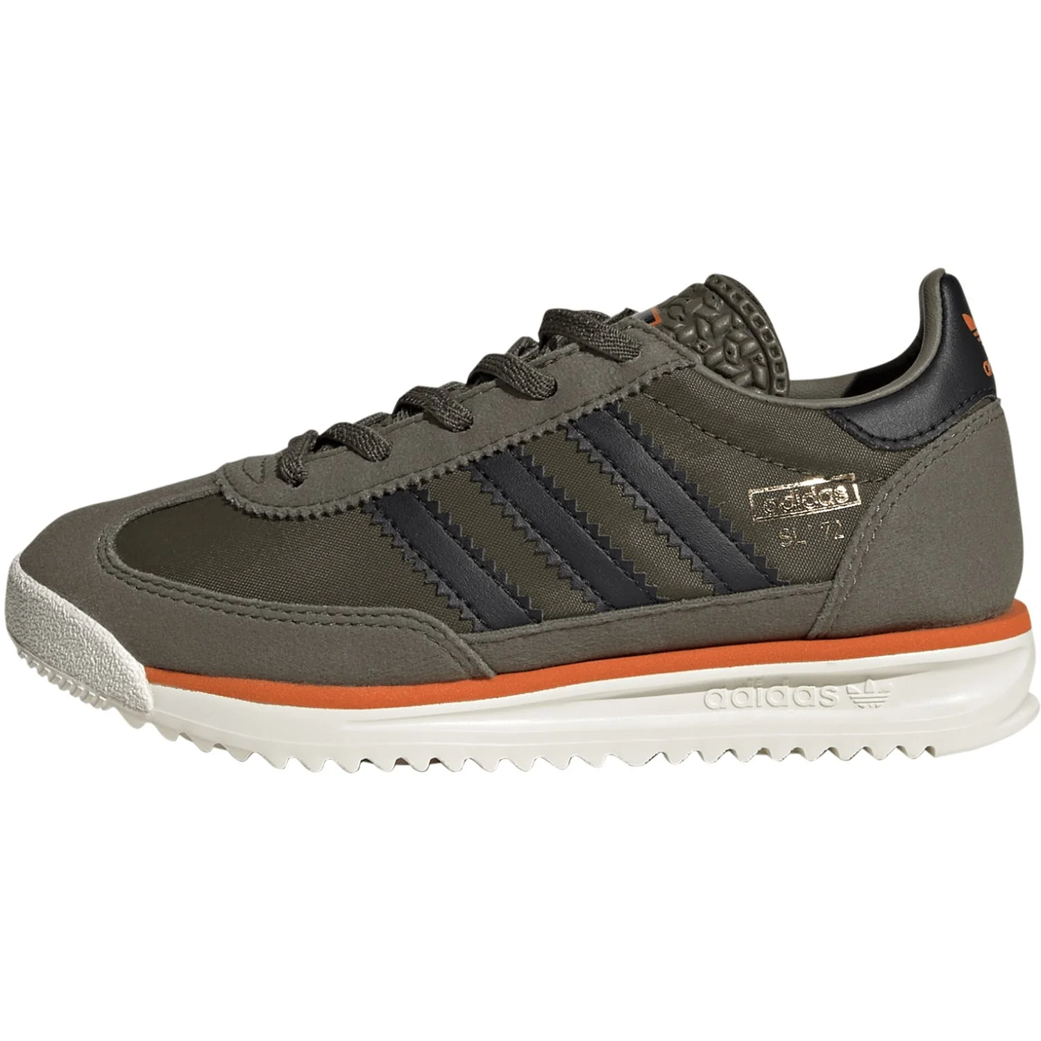 adidas Originals Olive Strata/Core Black/Pure Orange Sl 72 Rs El C Sneakers - Image 6