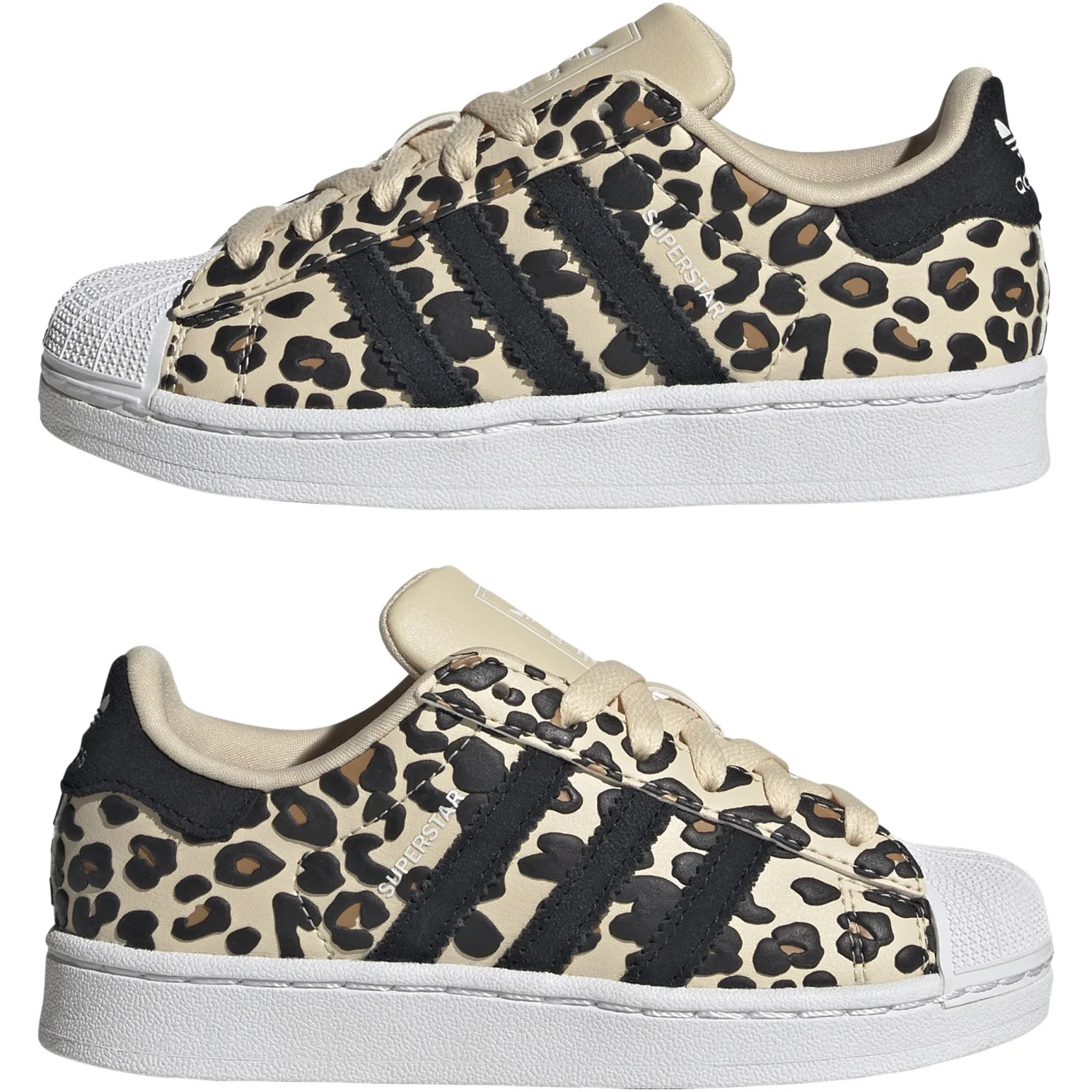 adidas Originals Sand Strata Core Black Ftwr White Superstar Ii C Sneakers - Image 5