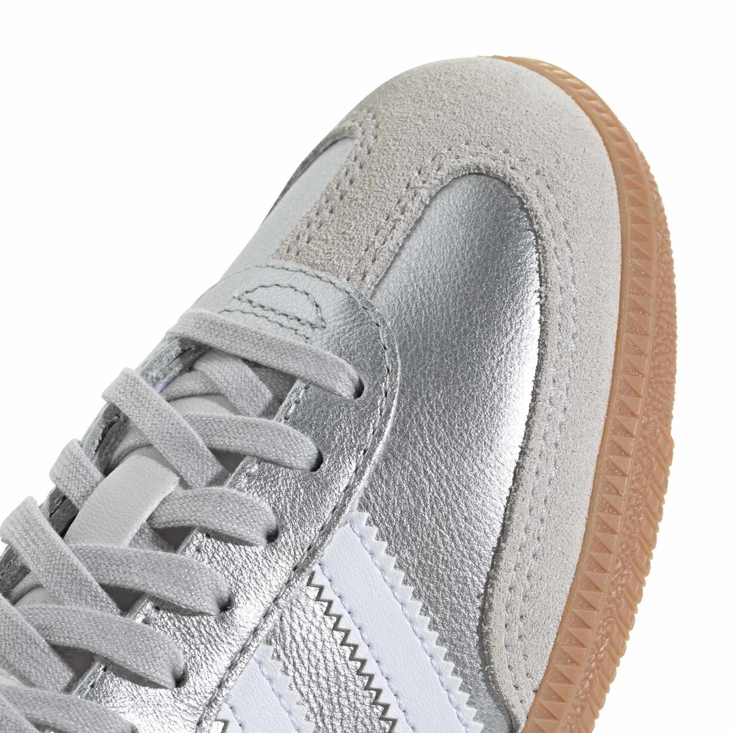 adidas Originals Silver Met. Ftwr White Gum 2 Samba Og J Sneakers - Image 3