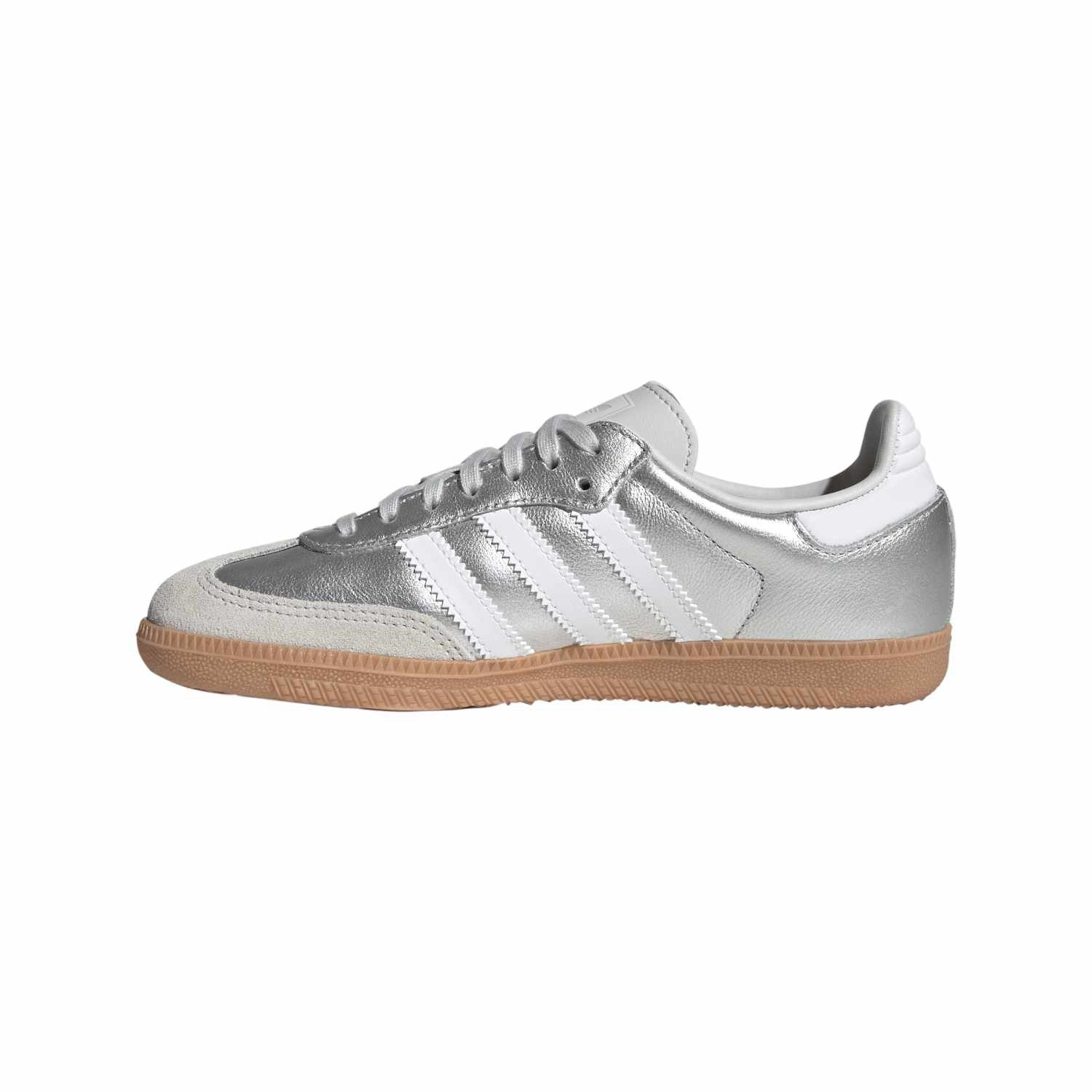 adidas Originals Silver Met. Ftwr White Gum 2 Samba Og J Sneakers - Image 5