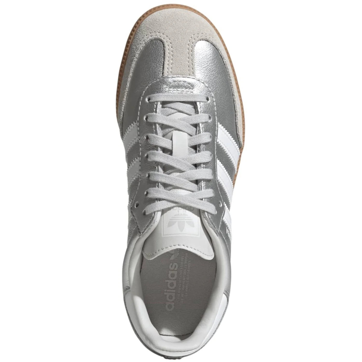 adidas Originals Silver Met. Ftwr White Gum 2 Samba Og J Sneakers - Image 7