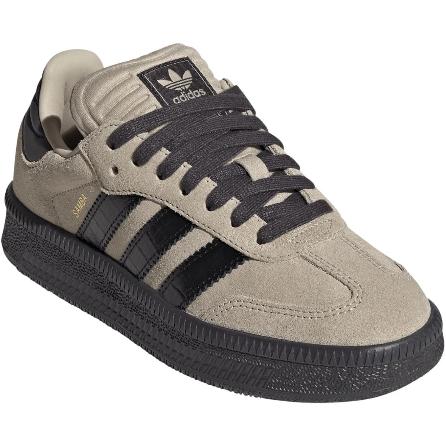 adidas Originals Stone Khaki/Core Black/Utility Black Samba Xlg J Sneakers - Image 2