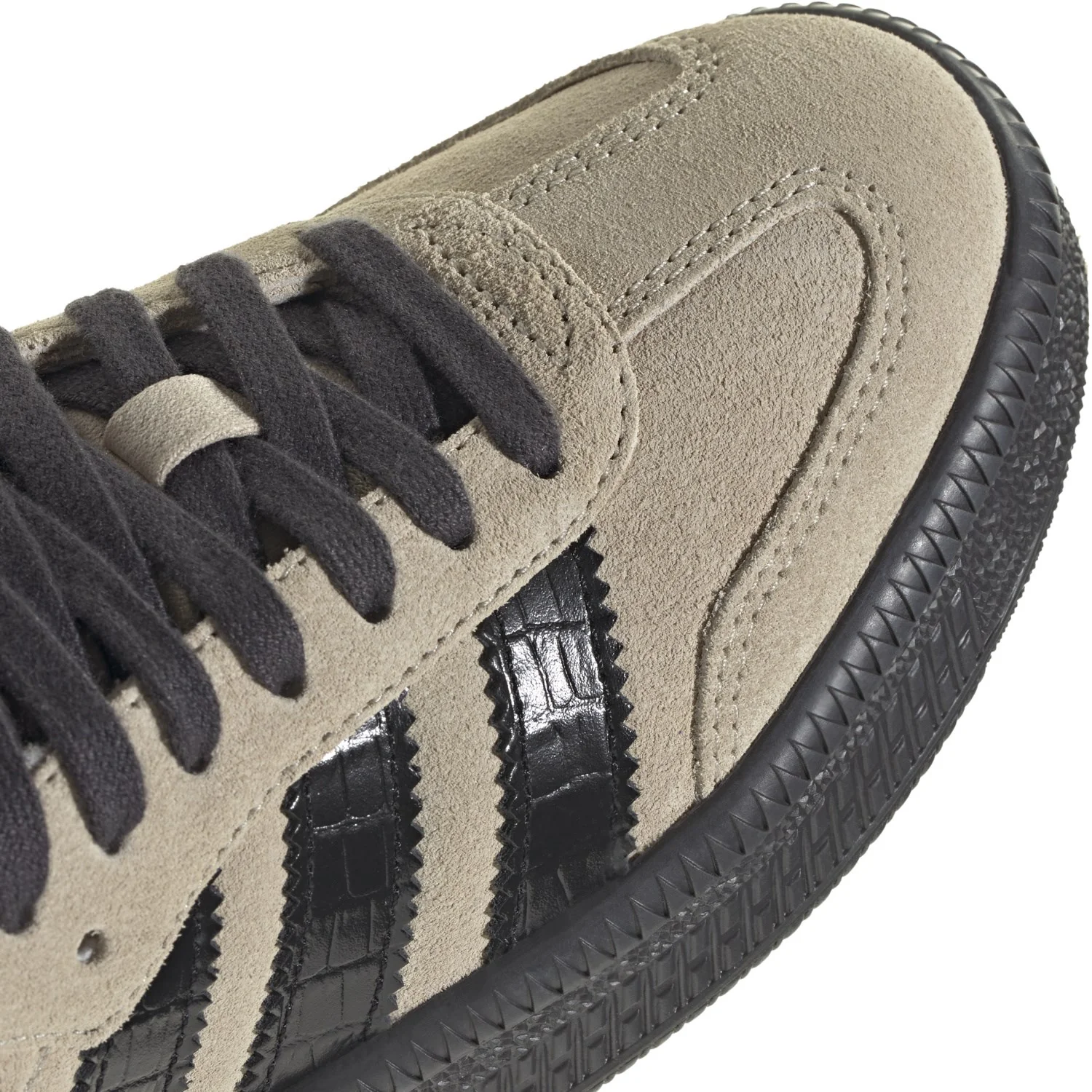 adidas Originals Stone Khaki/Core Black/Utility Black Samba Xlg J Sneakers - Image 3