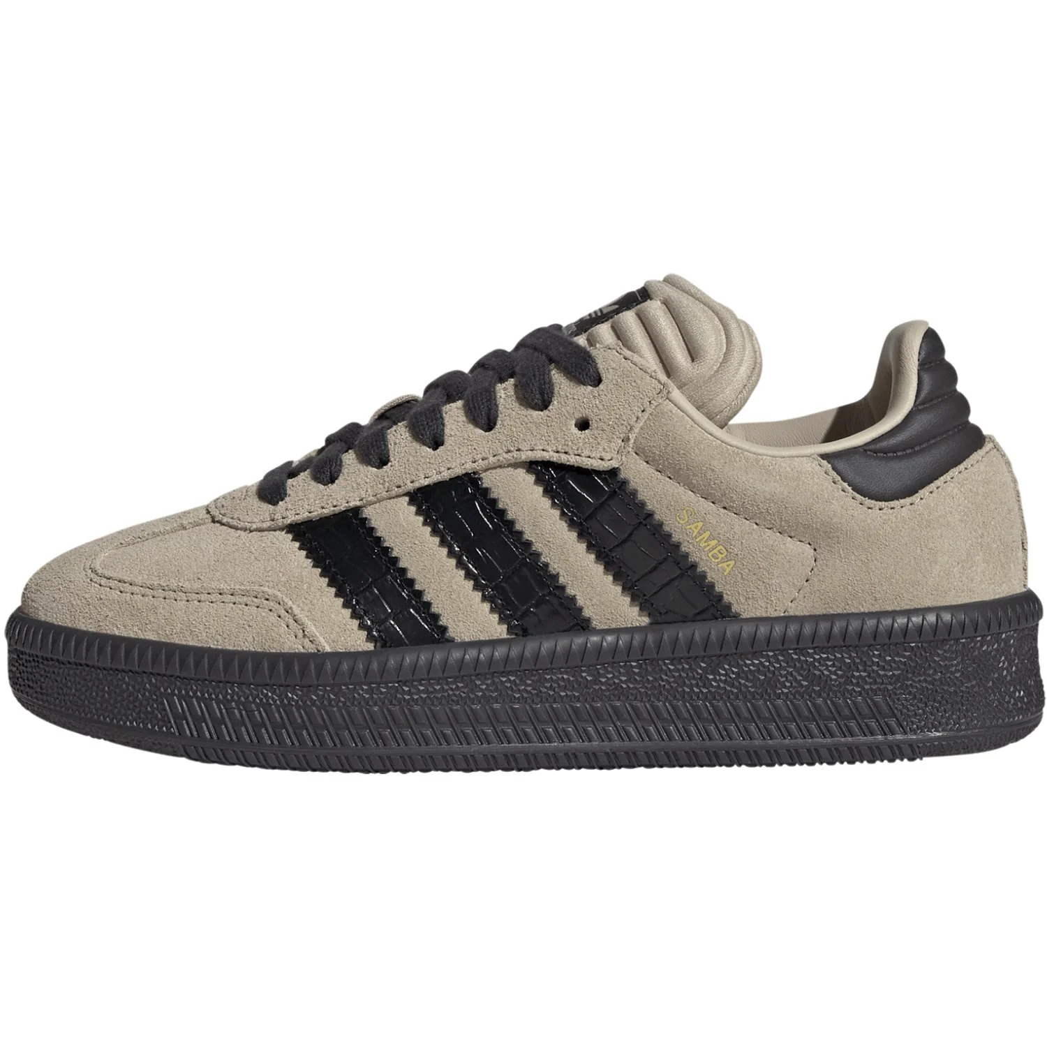 adidas Originals Stone Khaki/Core Black/Utility Black Samba Xlg J Sneakers - Image 6