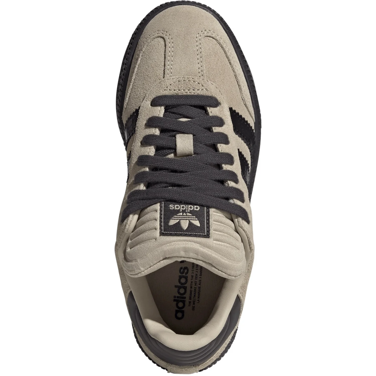 adidas Originals Stone Khaki/Core Black/Utility Black Samba Xlg J Sneakers - Image 9