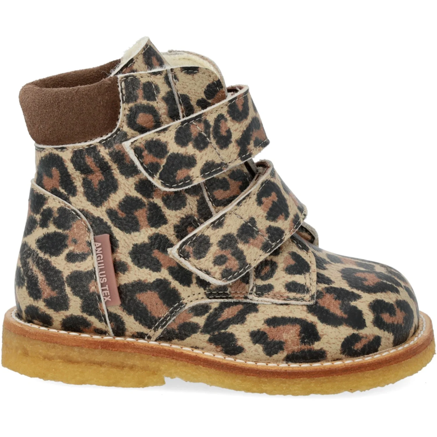 Angulus Beige Leo/Taupe Begynder TEX-støvle Med Velcrolukning - Image 5