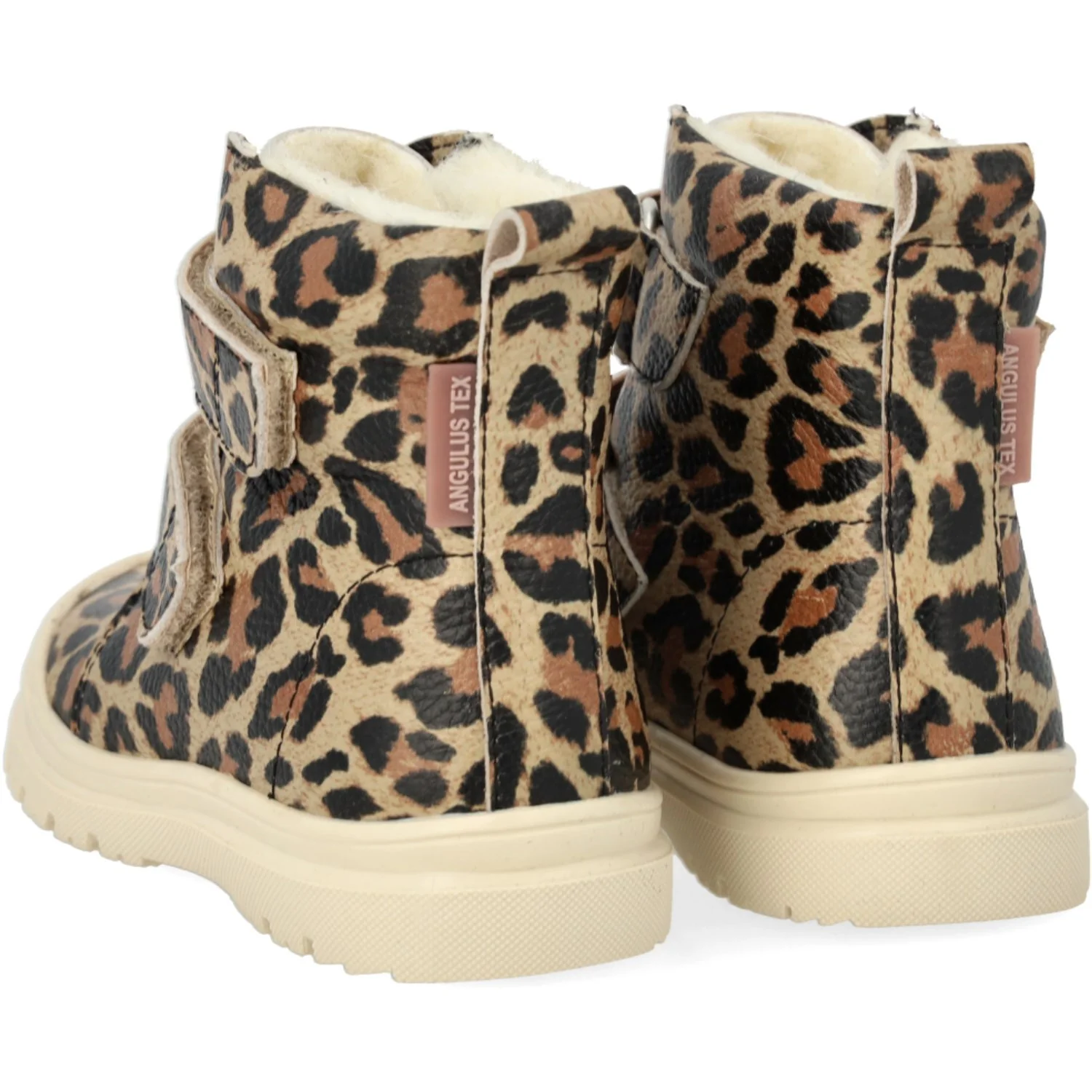 Angulus Beige Leo TEX-støvle Med Hjerteprint Og Uldfoer - Image 6
