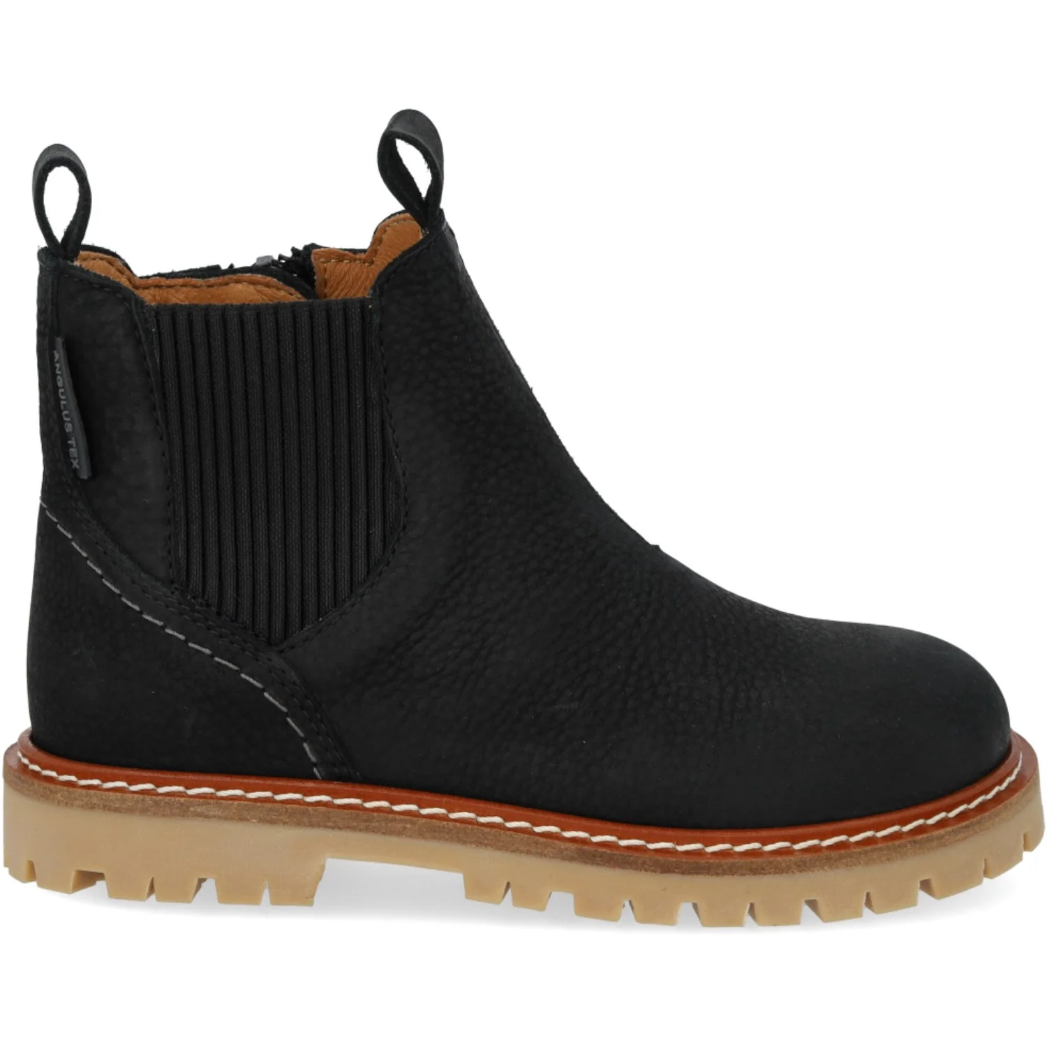 Angulus Black/Black Chunky Chelsea Støvle - Image 5