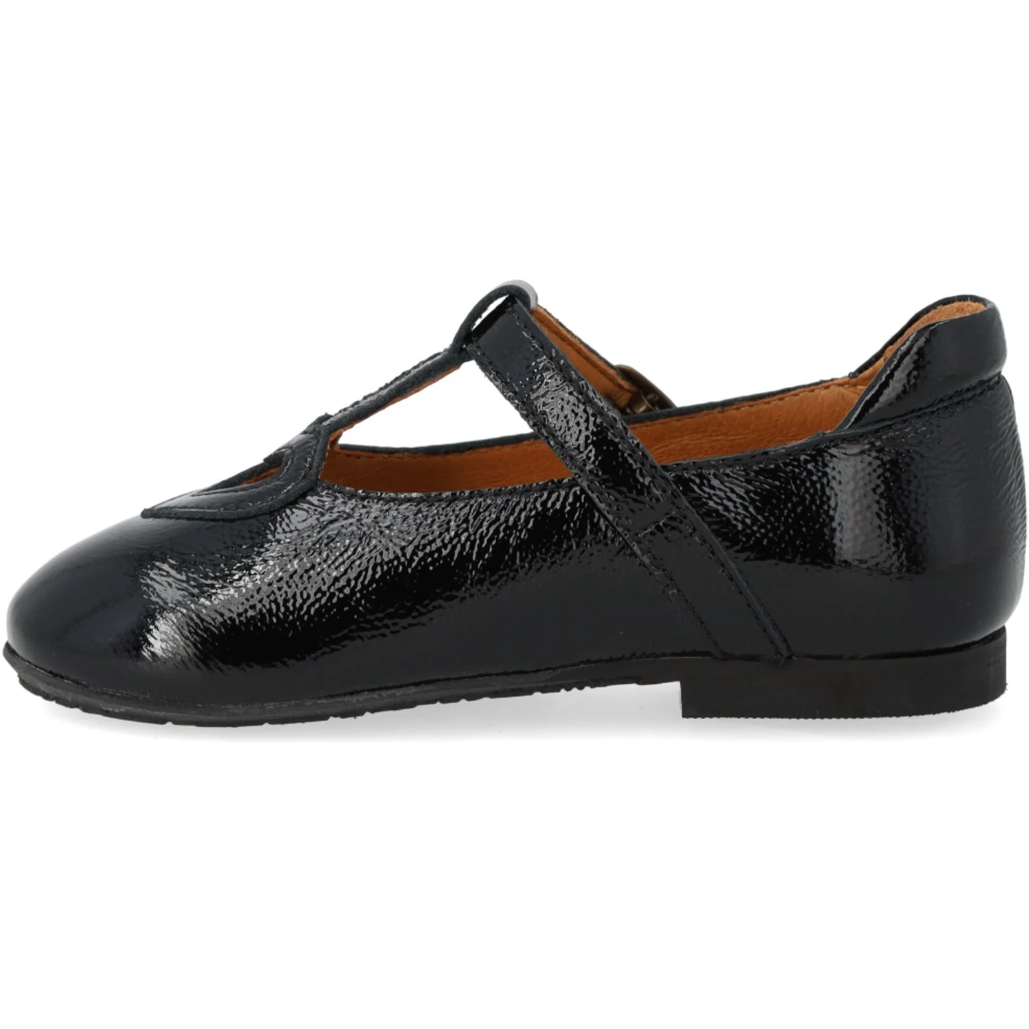 Angulus Black T-Bar Ballerina Med Cut-Out Hjerte - Image 4