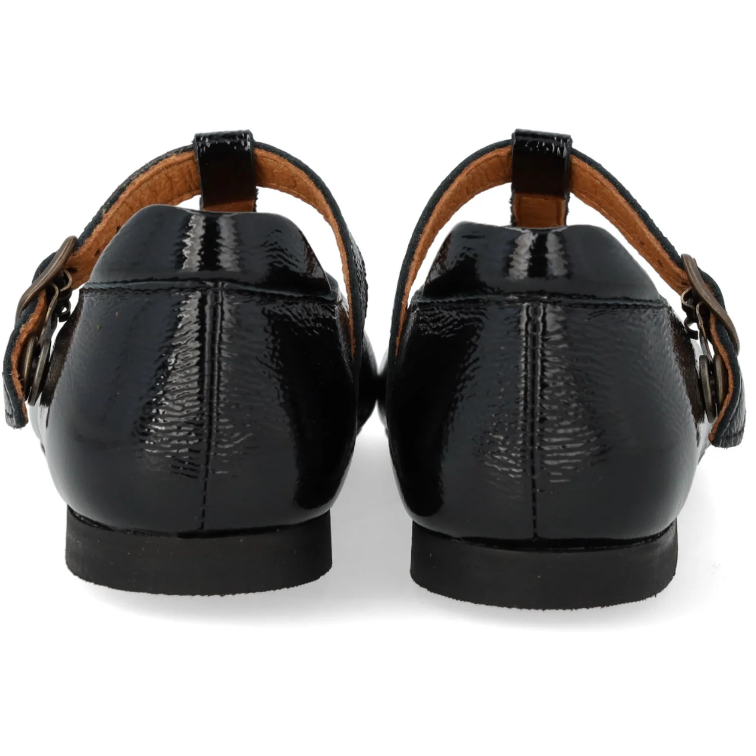 Angulus Black T-Bar Ballerina Med Cut-Out Hjerte - Image 5