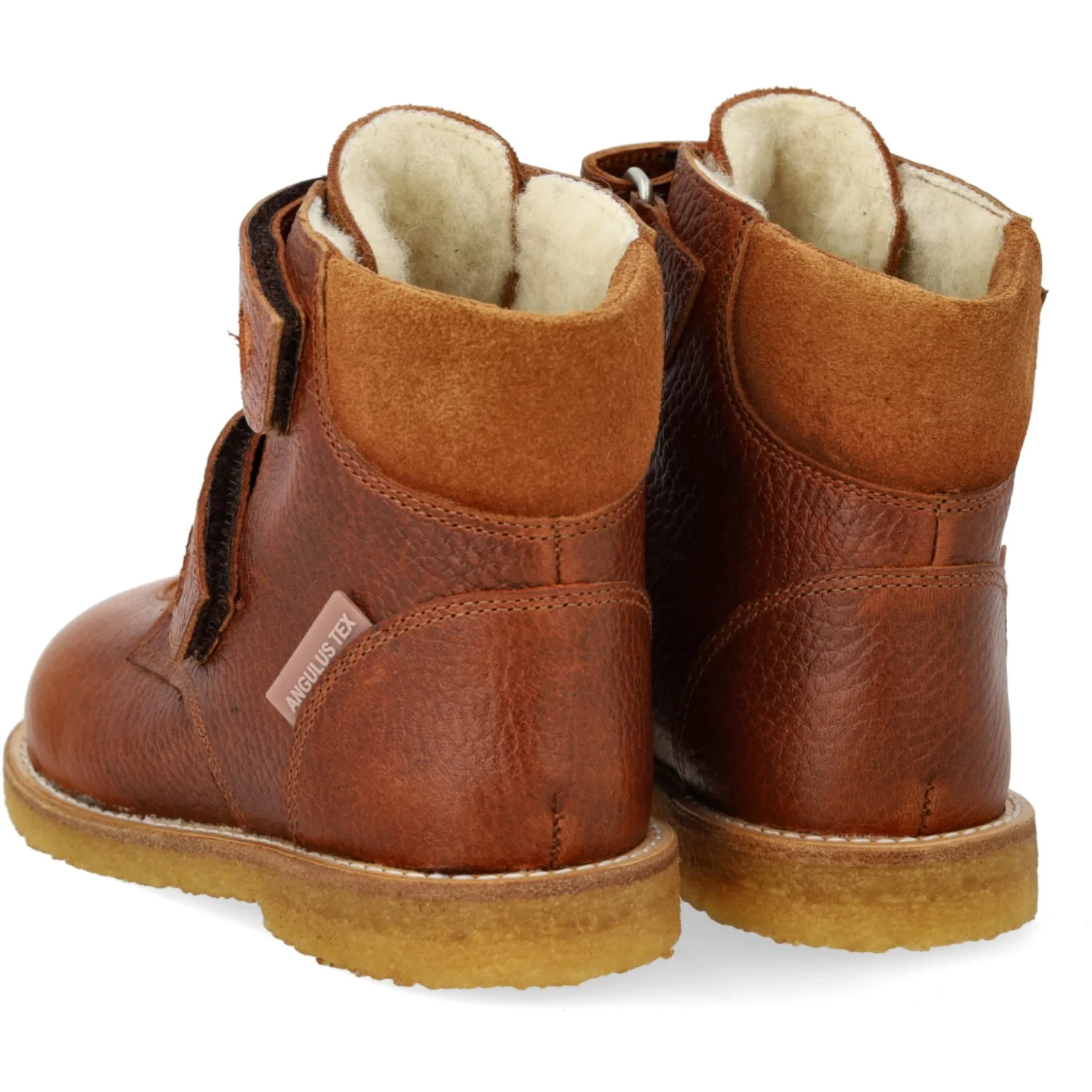 Angulus Cognac/Cognac Glitter/Mustard TEX-støvle Med Funklende Glitterhjerter - Image 6